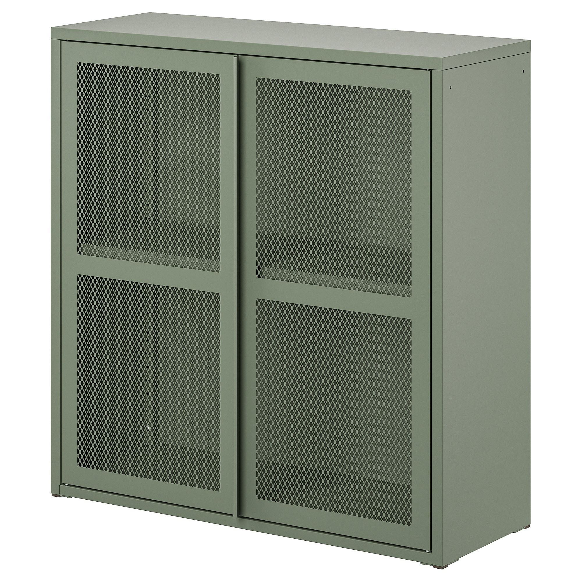 IVAR grey-green 80x83 cm cabinet with door - 50531252 | IKEA