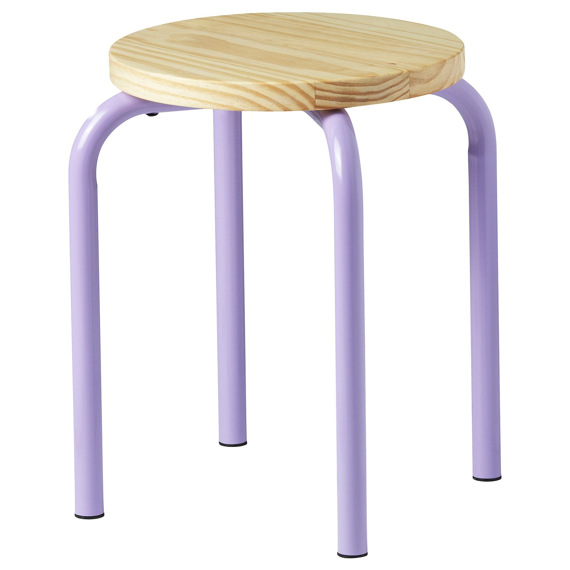 DOMSTEN lilac-pine 45 cm stool - 60554380 | IKEA