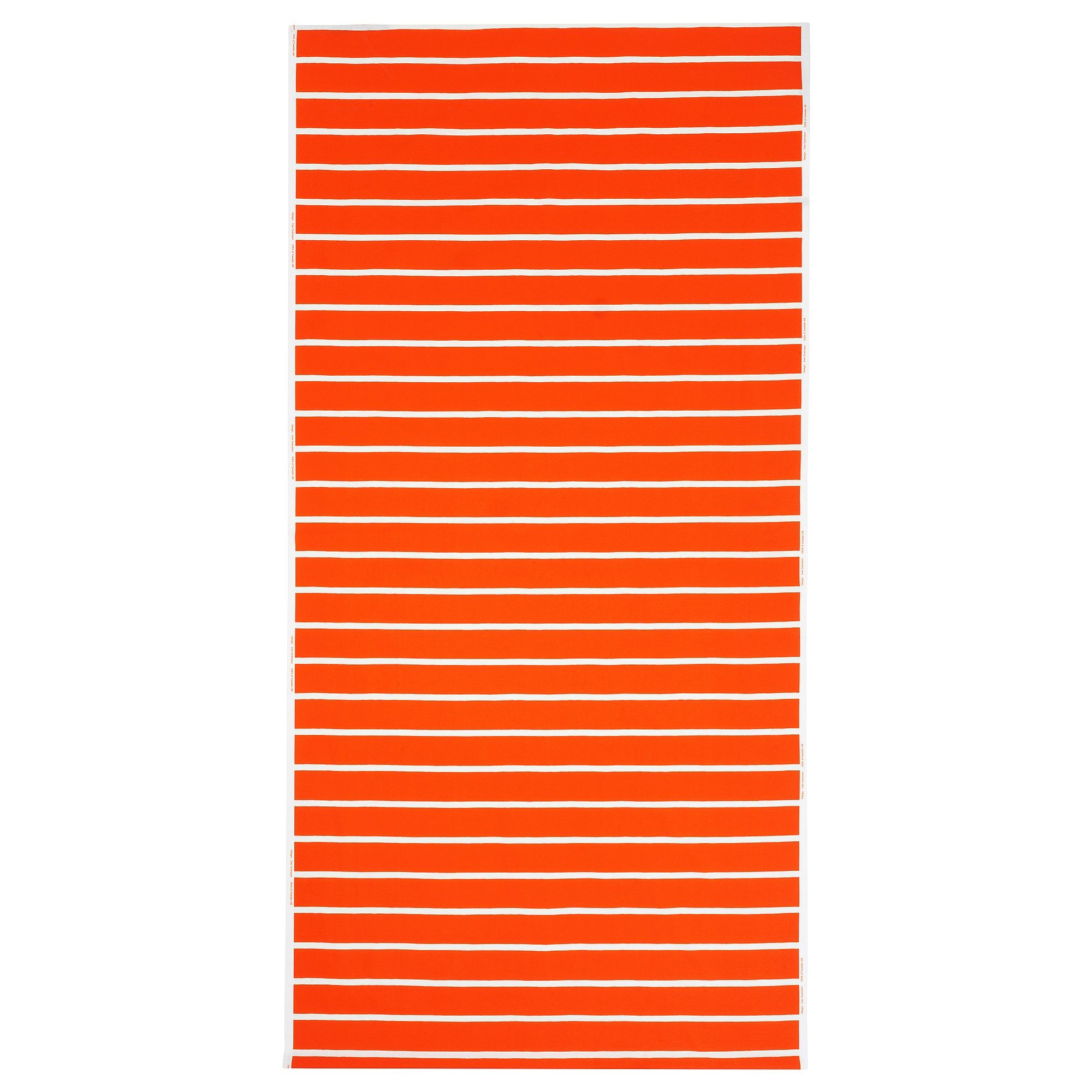 NICKFIBBLA orange white-striped 150x300 cm pre-cut fabric