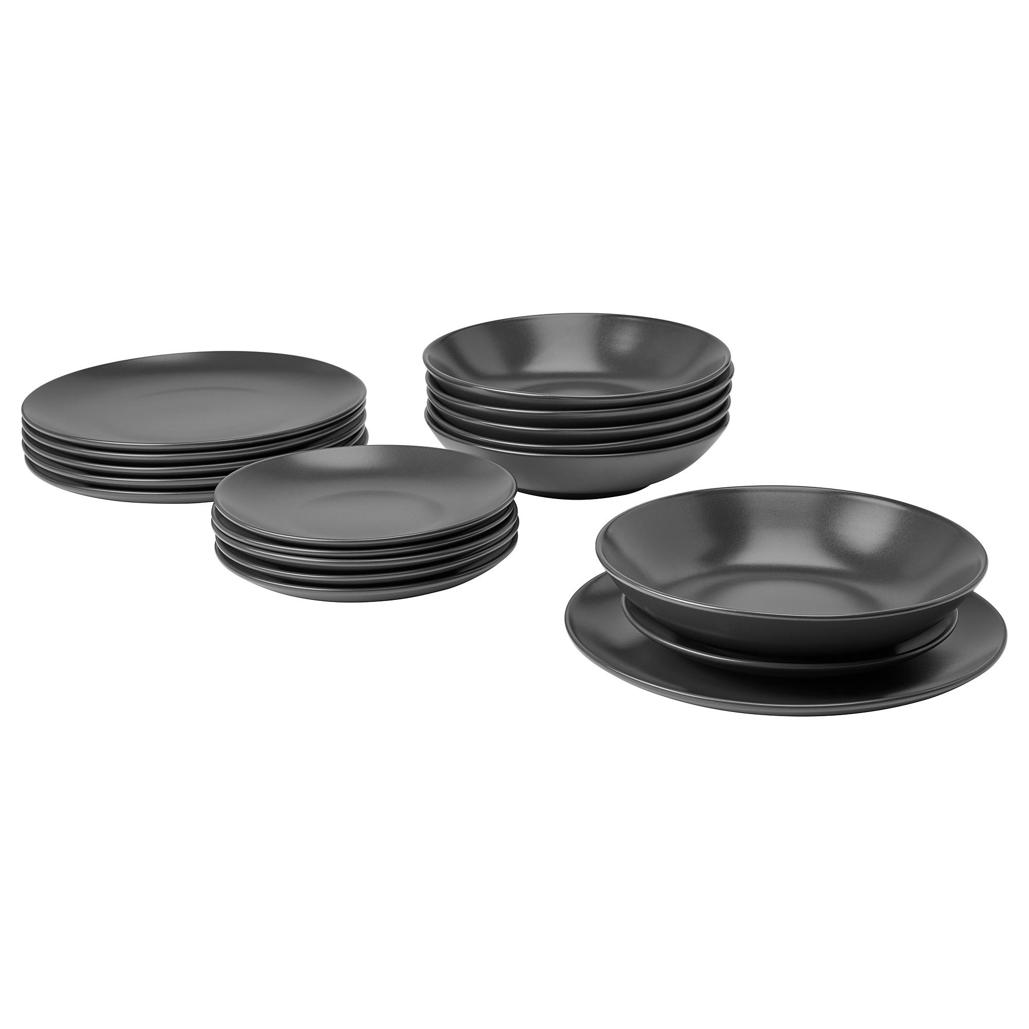 FARGKLAR mat koyu gri yemek takımı - 40564709 | IKEA