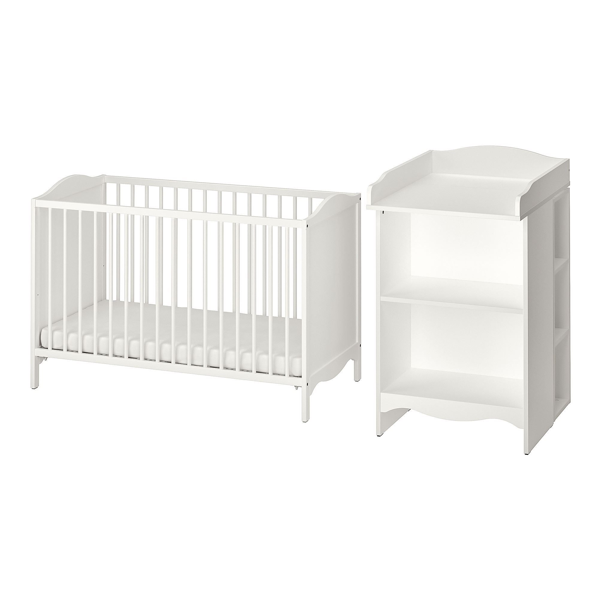 SMAGÖRA white 60x120 cm baby furniture set - 29506117 | IKEA
