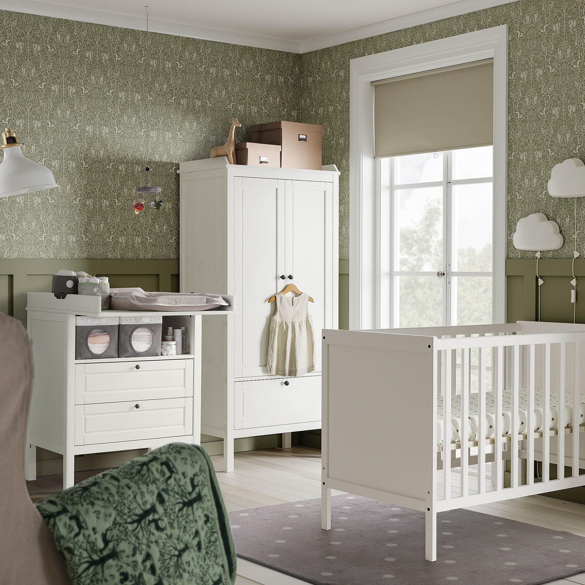 SUNDVIK white 60x120 cm baby furniture set - 19505359 | IKEA