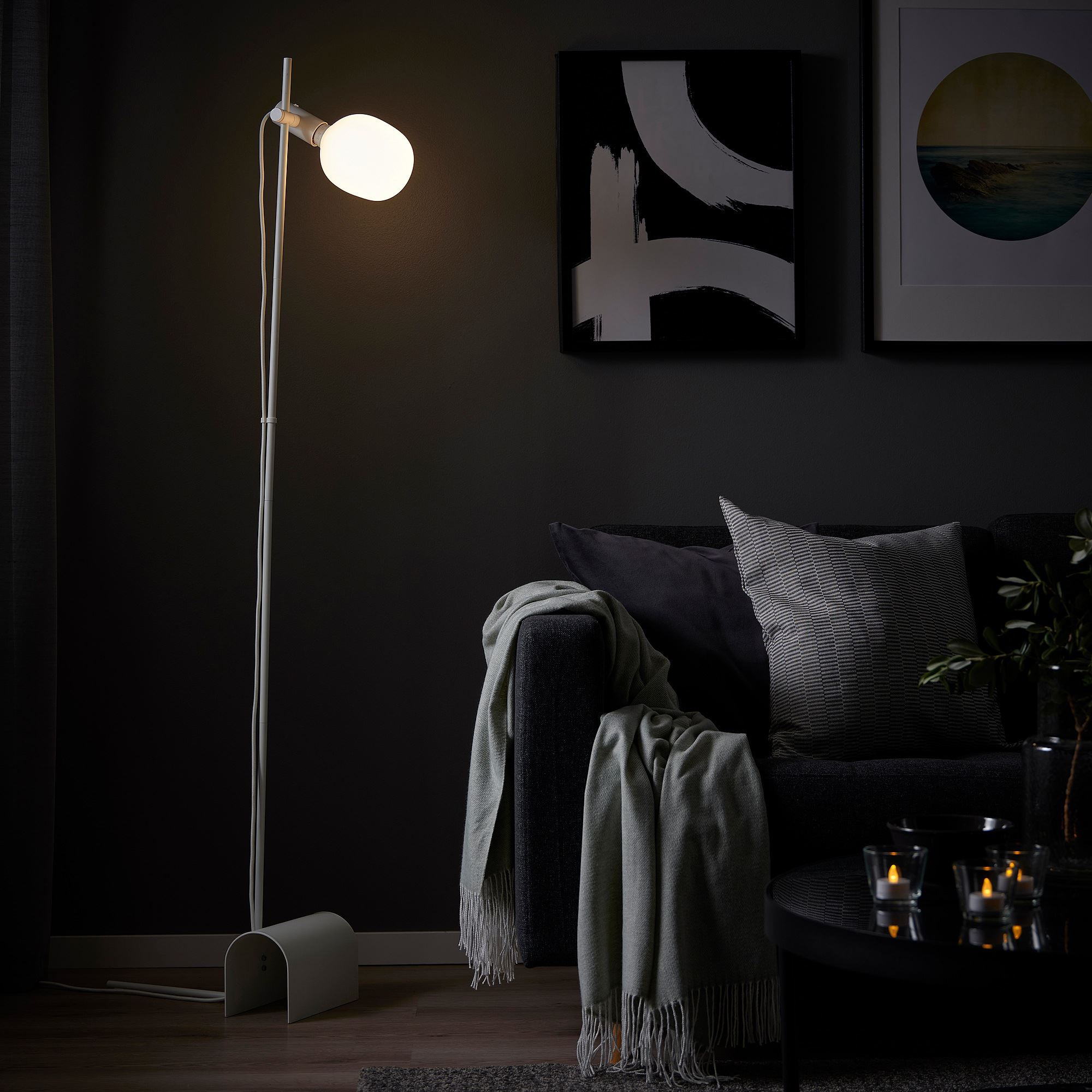 HARSLINGA/TRADFRI white spectrum floor lamp - 19501667 | IKEA