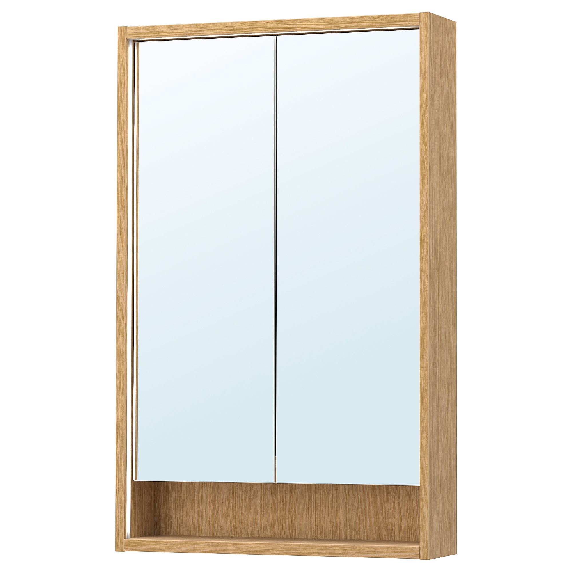 FAXALVEN meşe görünümlü 60x15x95 cm banyo duvar dolabı - 10544176