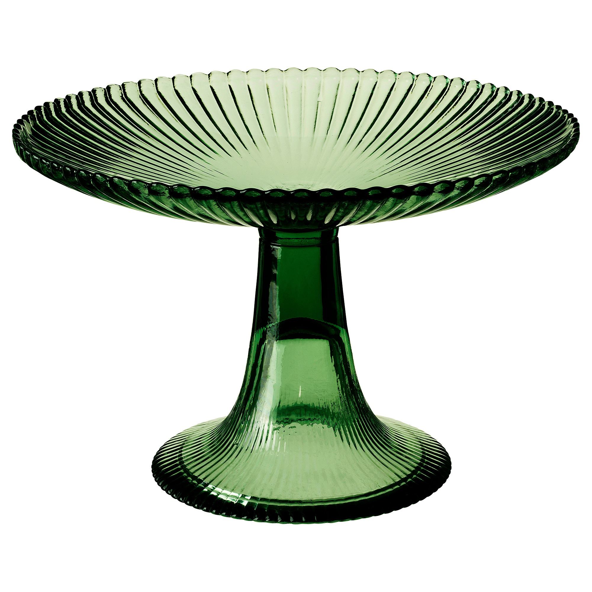 VINTERFINT green 25 cm glass serving bowl - 80559843 | IKEA