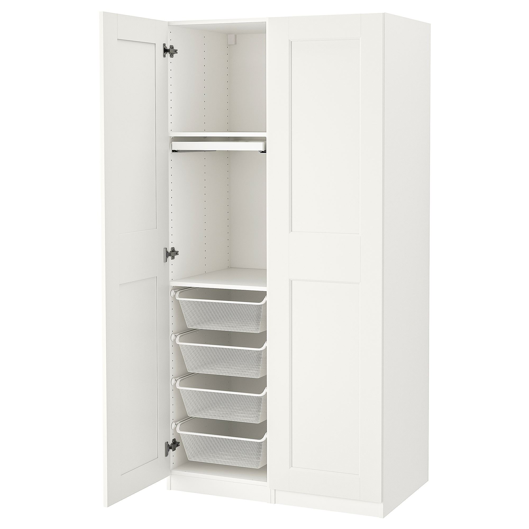 PAX/GRIMO beyaz 100x60x201 cm PAX gardırop - 29502586 | IKEA