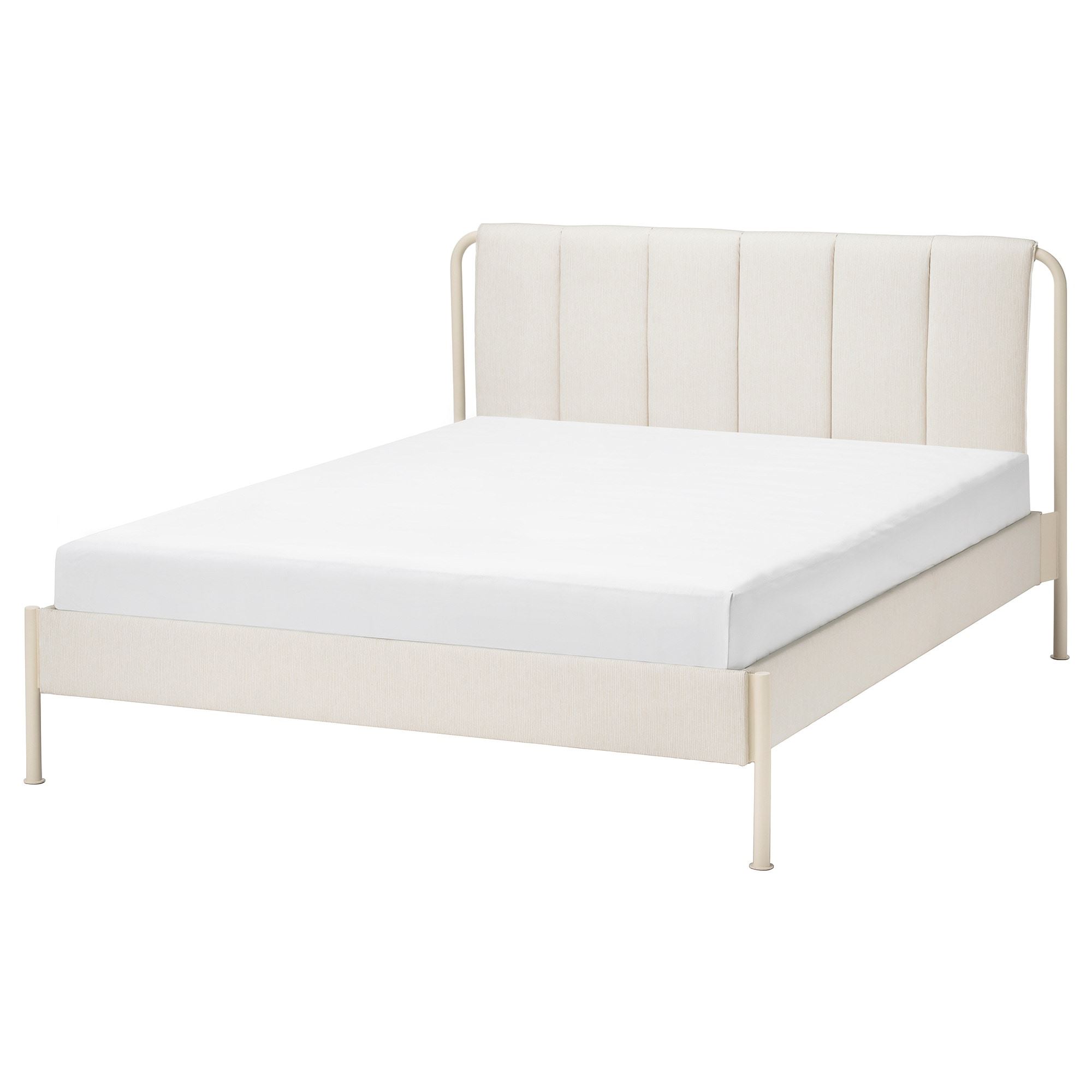 TALLASEN light beige 160x200 cm double bed - 90564778 | IKEA