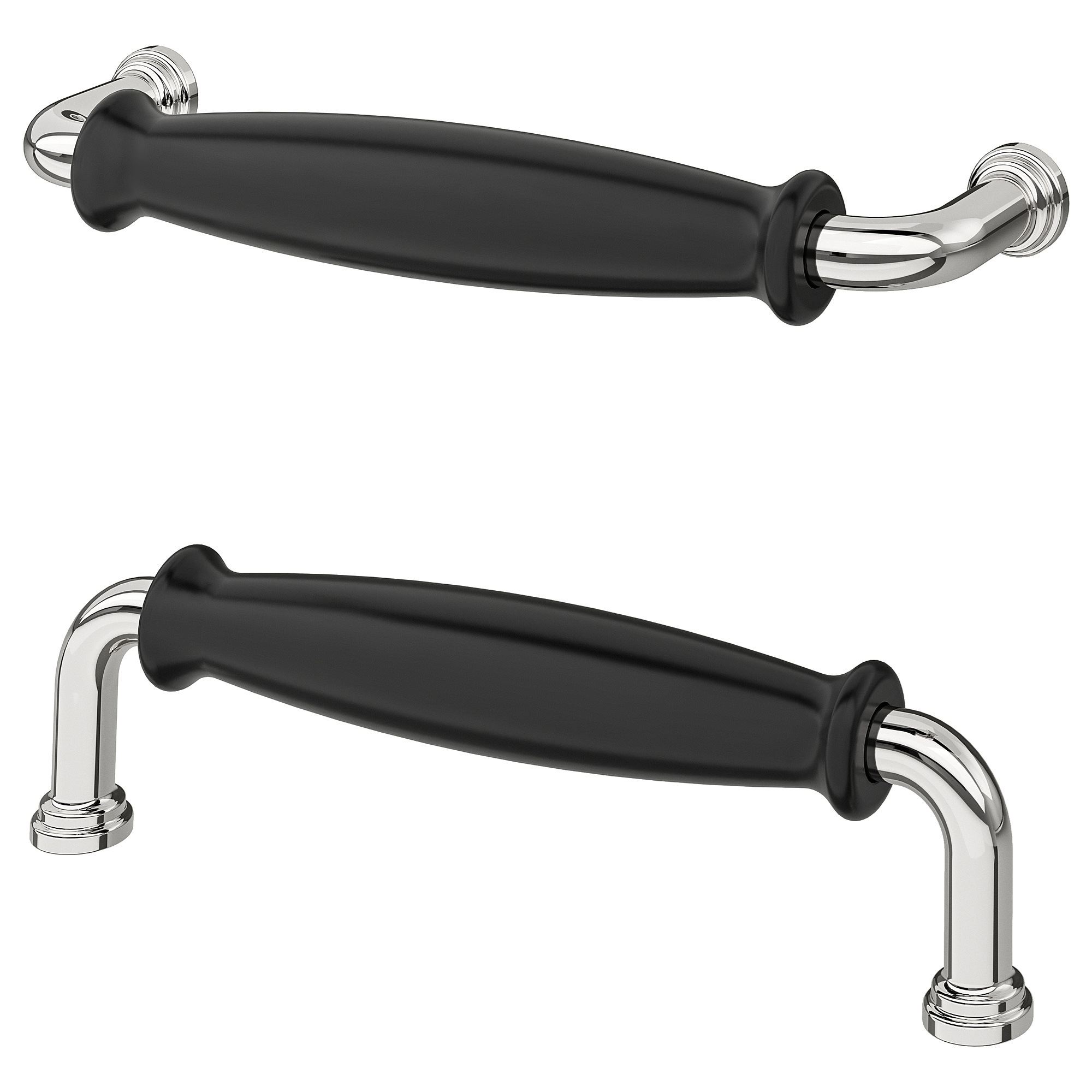 KLINGSTORP siyah-krom kaplama 141 mm kulp - 40565285 | IKEA