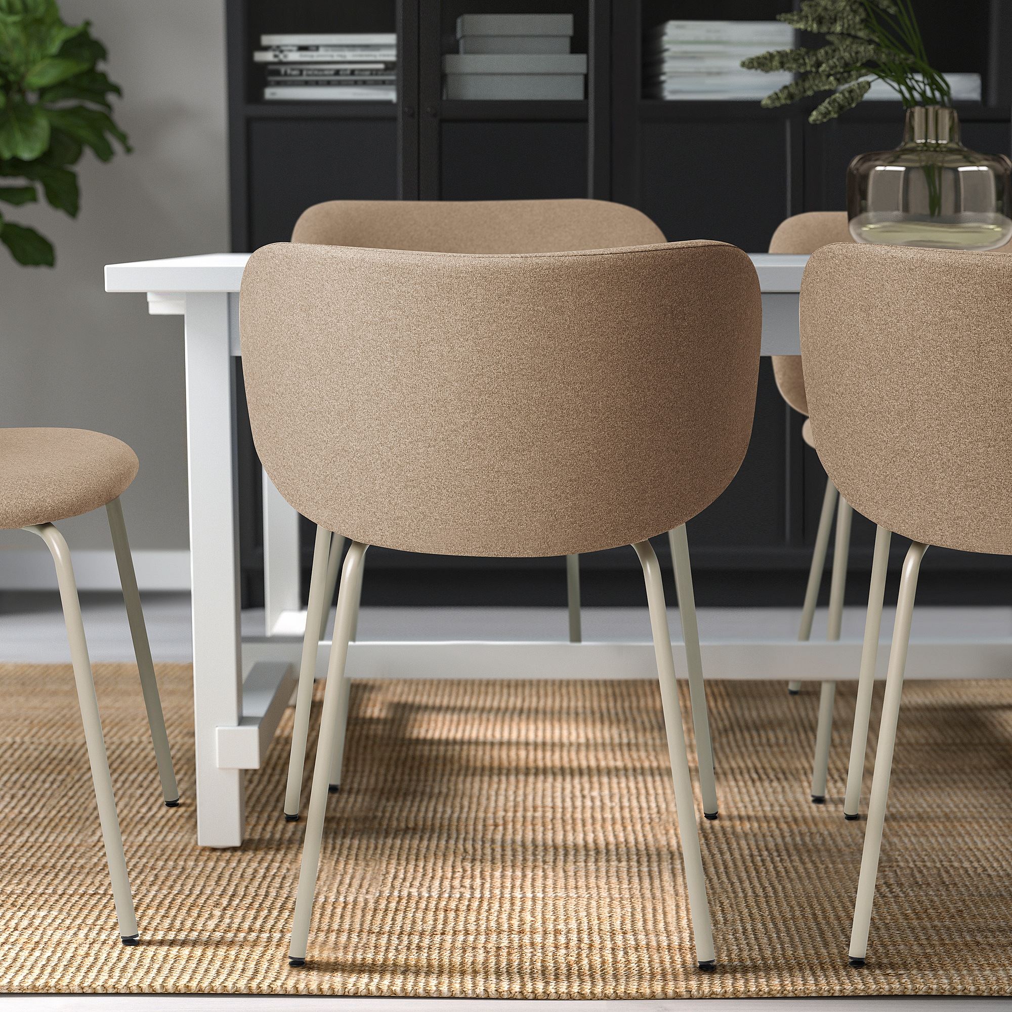 KRYLBO Tonerud dark beige upholstered chair - 60566745 | IKEA