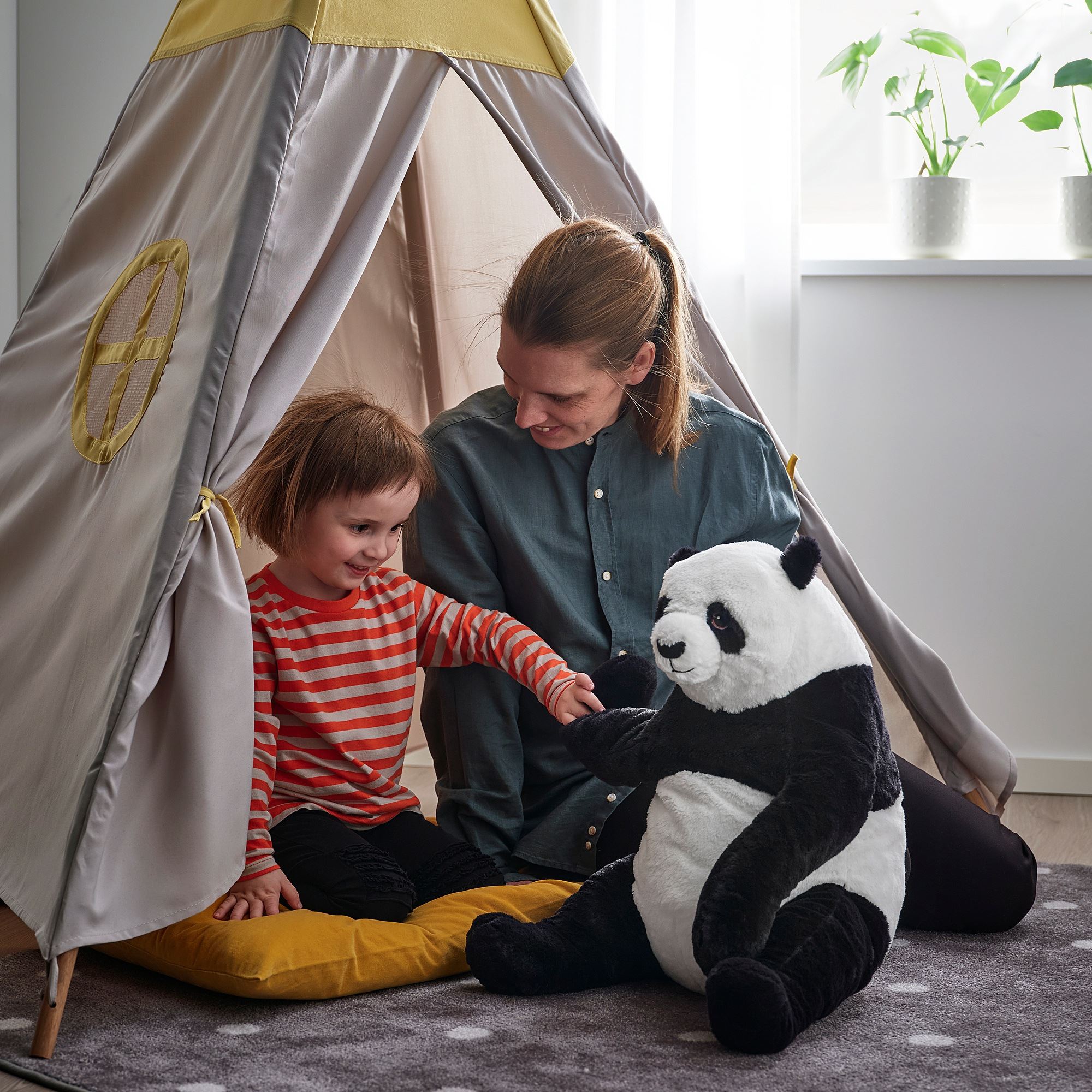 DJUNGELSKOG black-white soft toy - 80402809 | IKEA