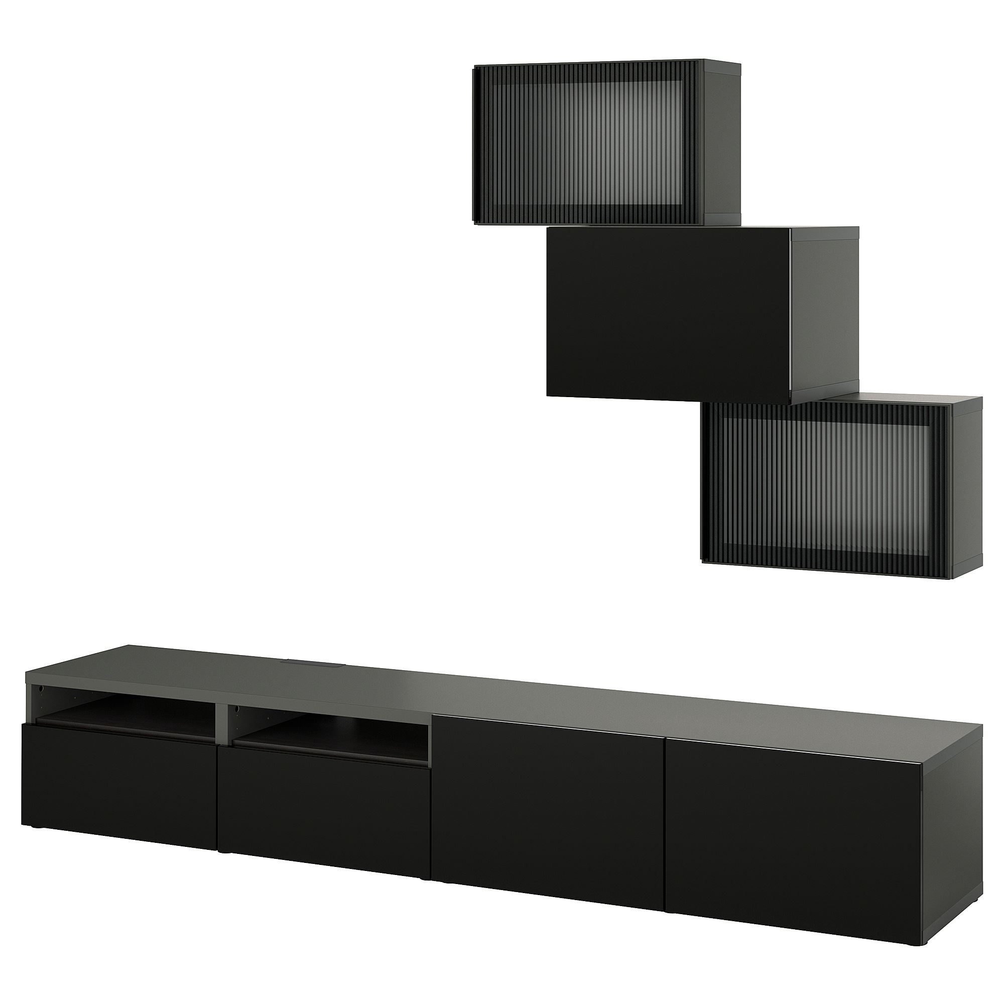 BESTA siyah 240x42x190 cm tv ünitesi - 59556144 | IKEA