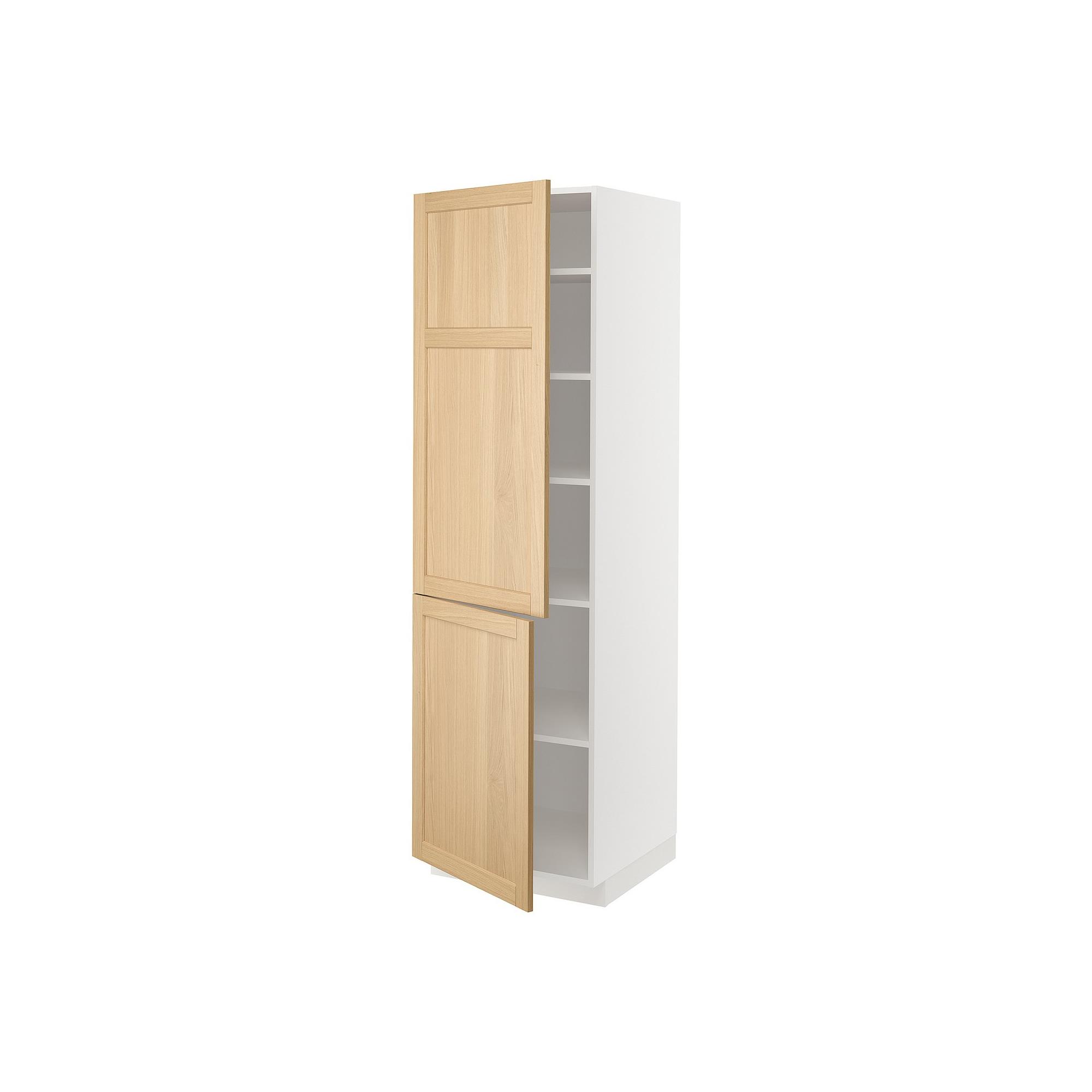 METOD FORSBACKA oak 60x60x200 cm kitchen high cabinet - 99509419 | IKEA