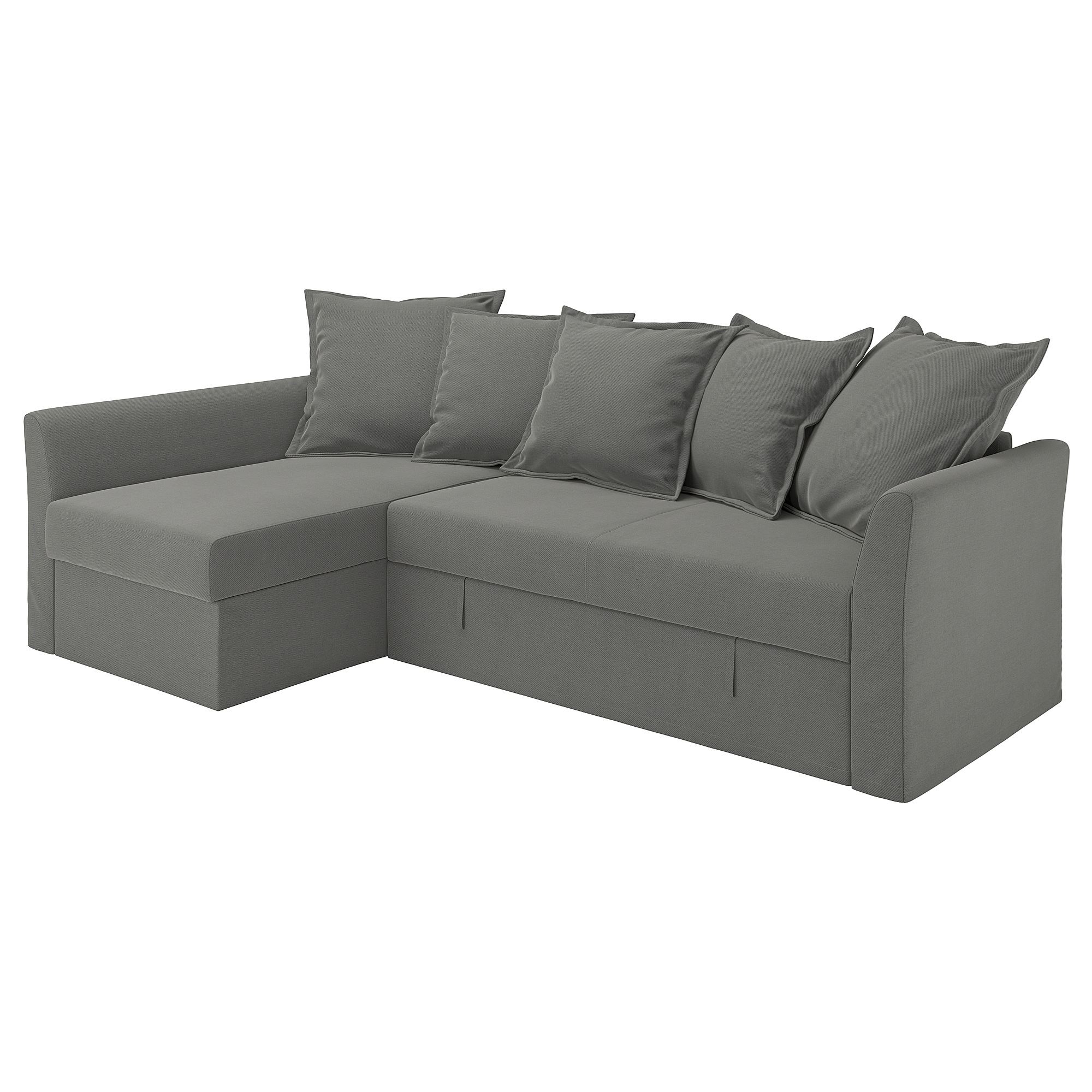 グレー ソファベッド IKEA ホルムスンド　HOLMSUND HOLMSUND borgunda dark grey corner sofa-bed with storage