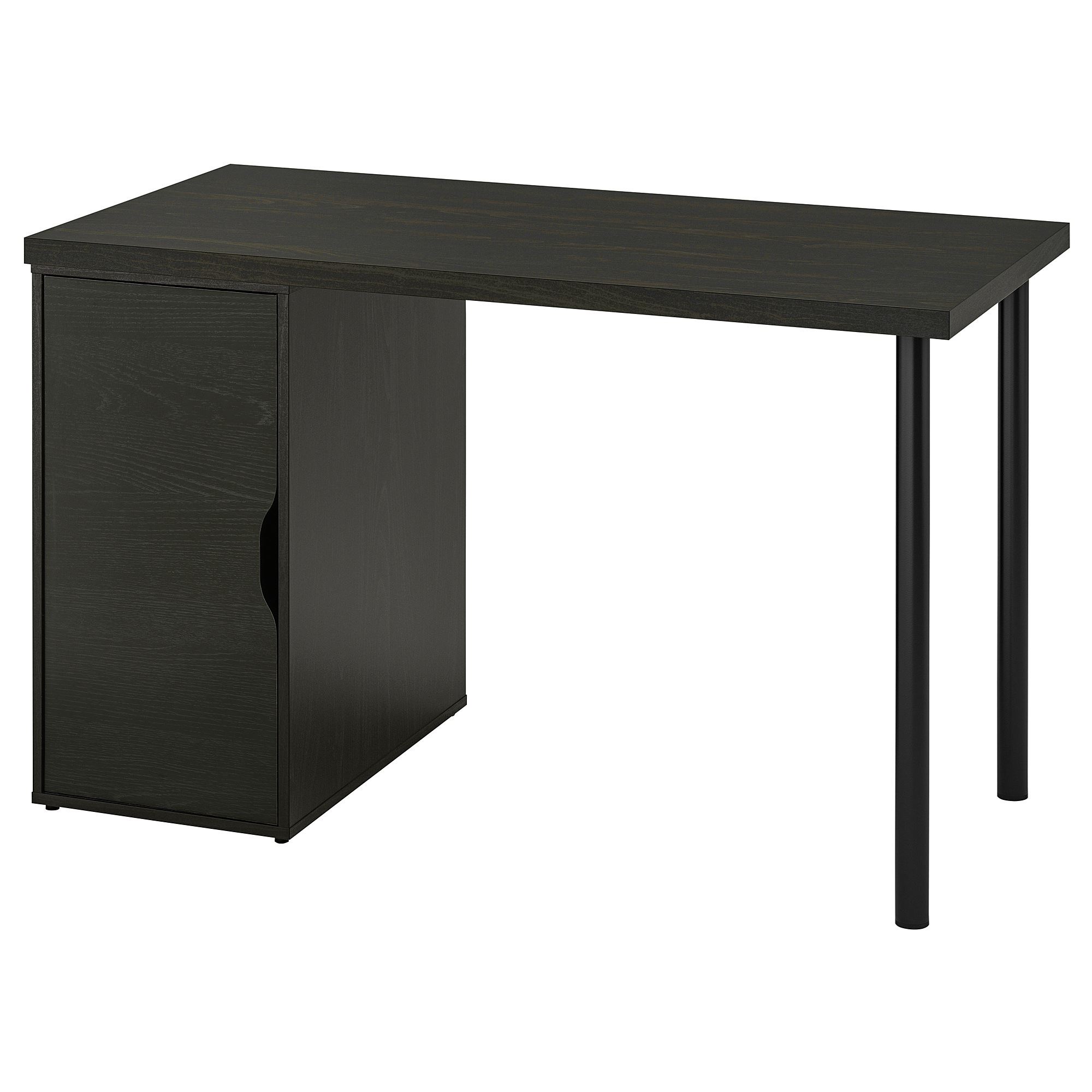 ALEX black-brown/black 120x60 cm desk - 99510903 | IKEA