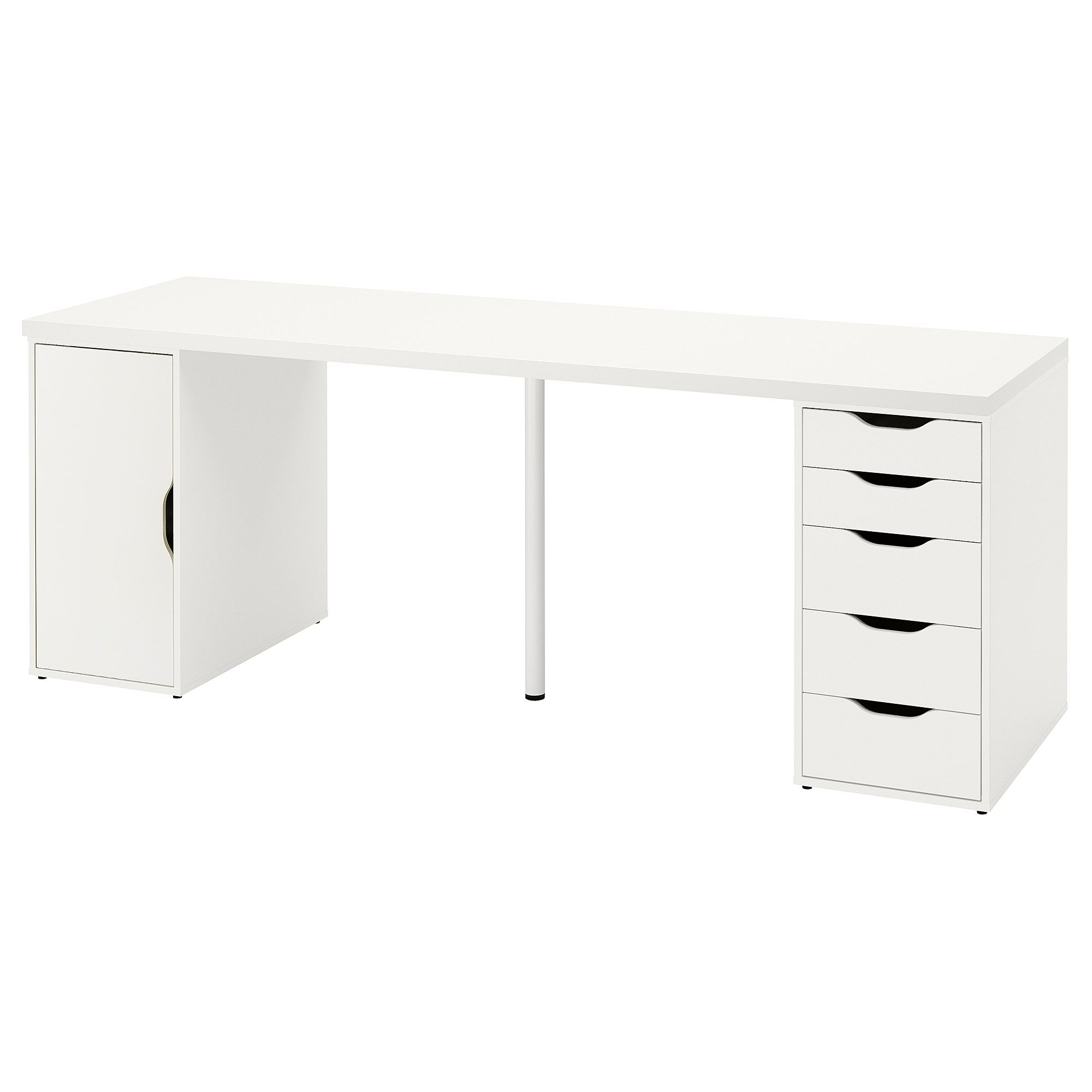 ALEX white 200x60 cm desk - 89521695 | IKEA