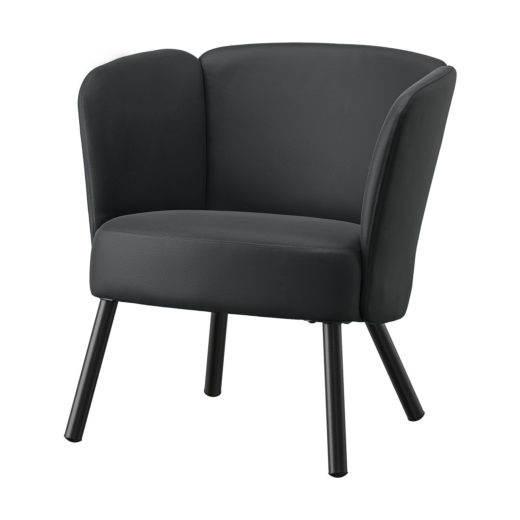 HERRAKRA skulsta black armchair - 20535548 | IKEA