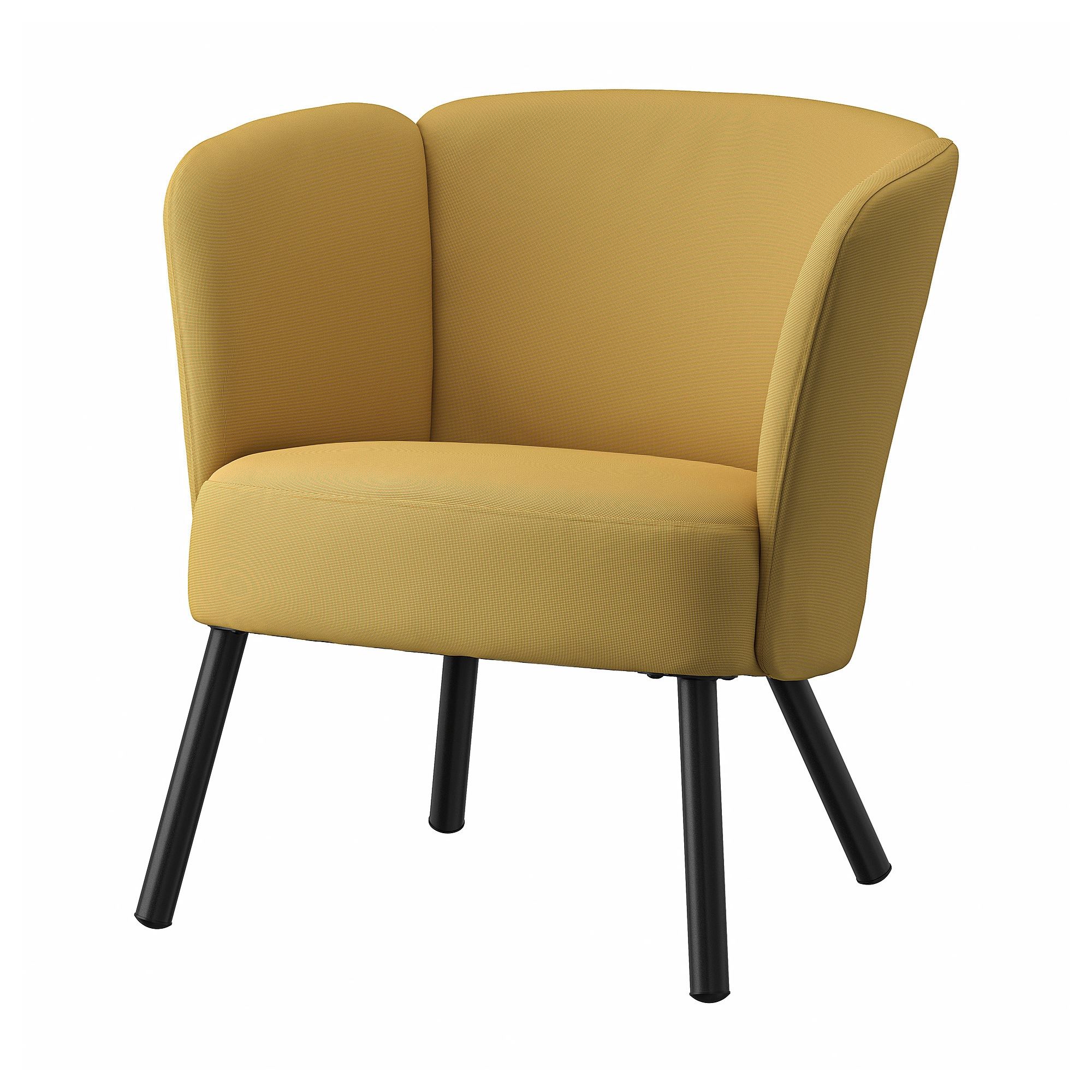 HERRAKRA diserod dark yellow armchair - 30535543 | IKEA