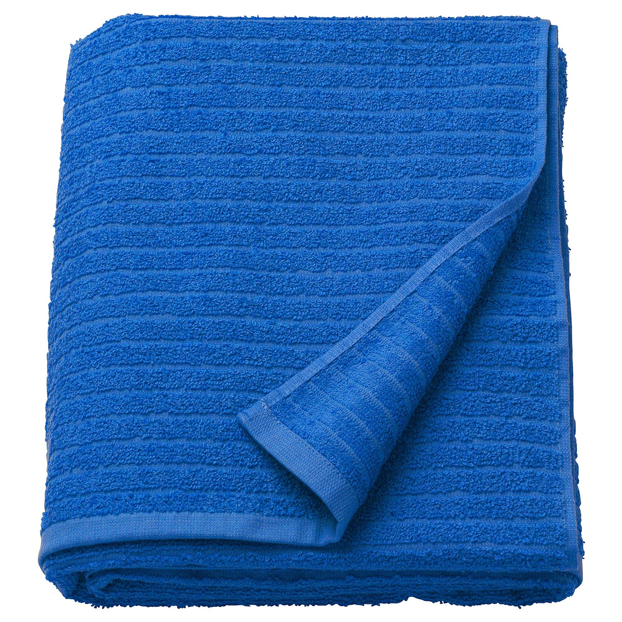 VAGSJÖN parlak mavi 100x150 cm banyo havlusu - 20576256 | IKEA
