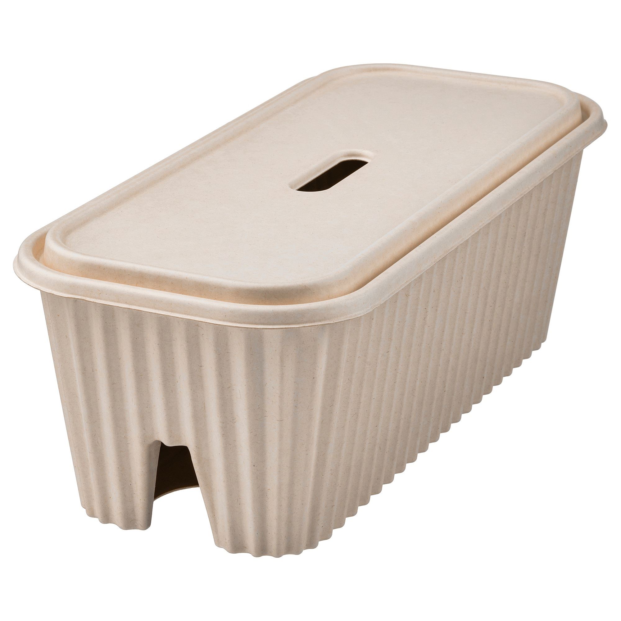 HÖNSNAT natural 38x18x14 cm cable management box - 60564893 | IKEA