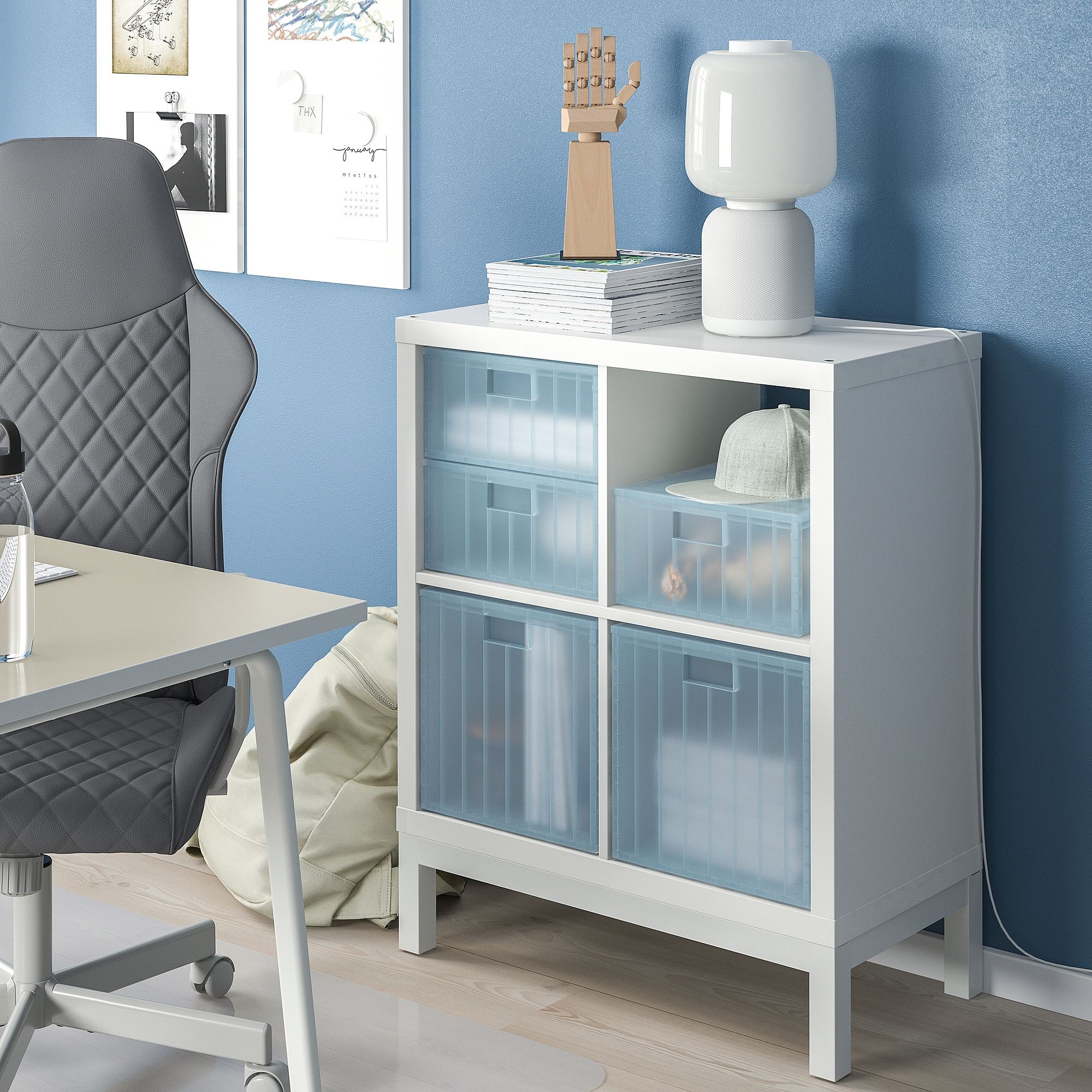 pansartax-transparent-grey-blue-33x33x33-cm-box-with-lid-40515021-ikea