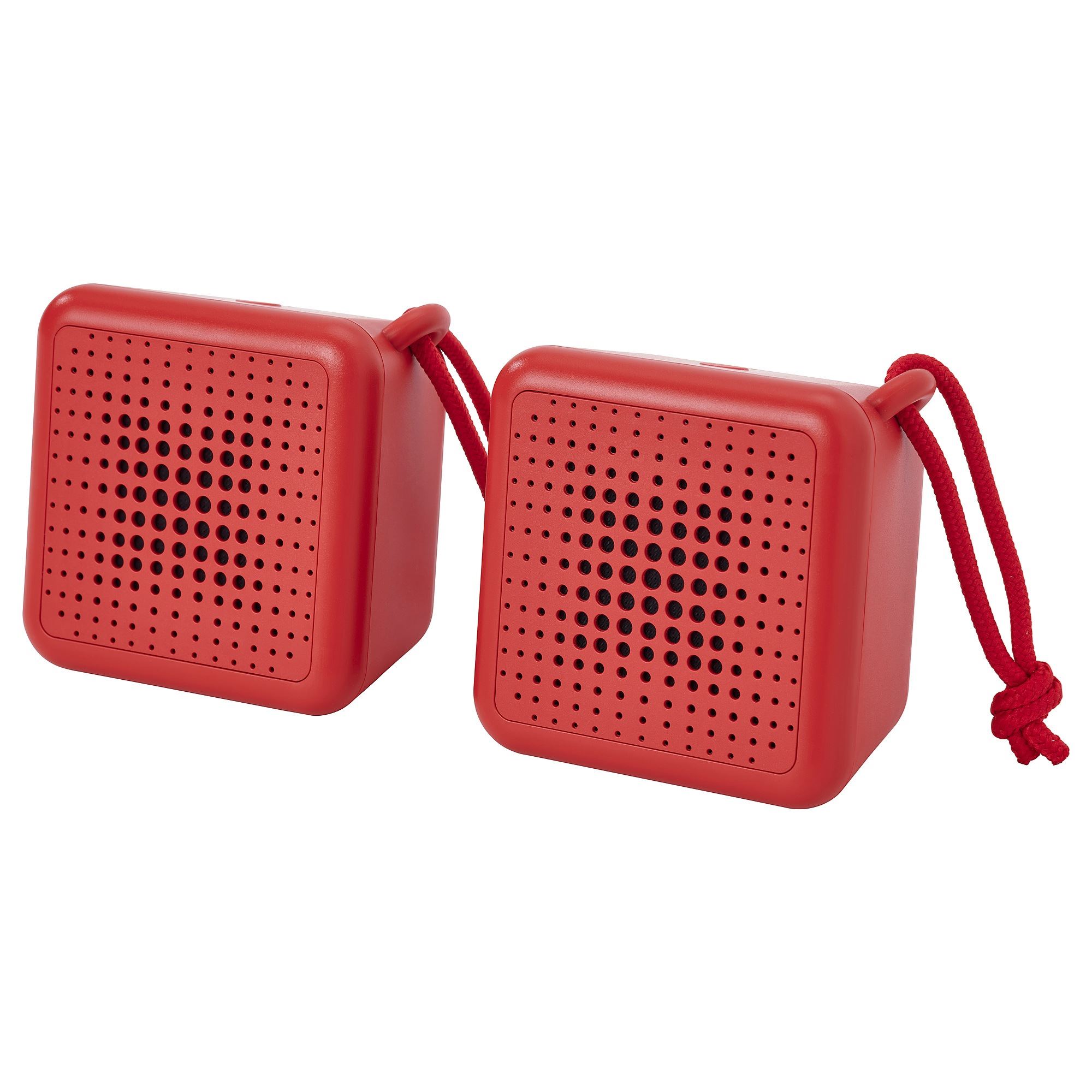 ワイヤレス アクティブスピーカー RED スペースエイジ ポストモダン Y2K VAPPEBY red portable bluetooth speaker - 39542662 | IKEA