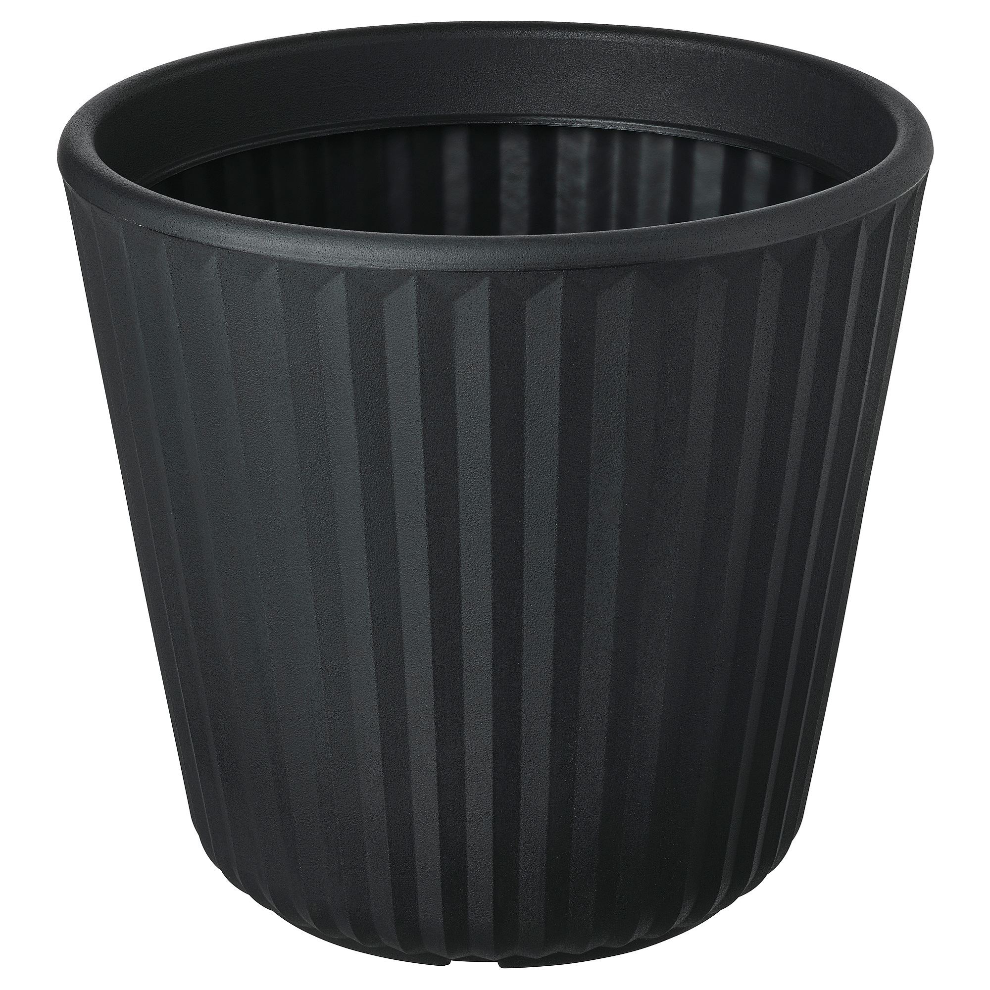 BJÖRNBAMBU koyu gri 32 cm plastik saksı - 20561293 | IKEA