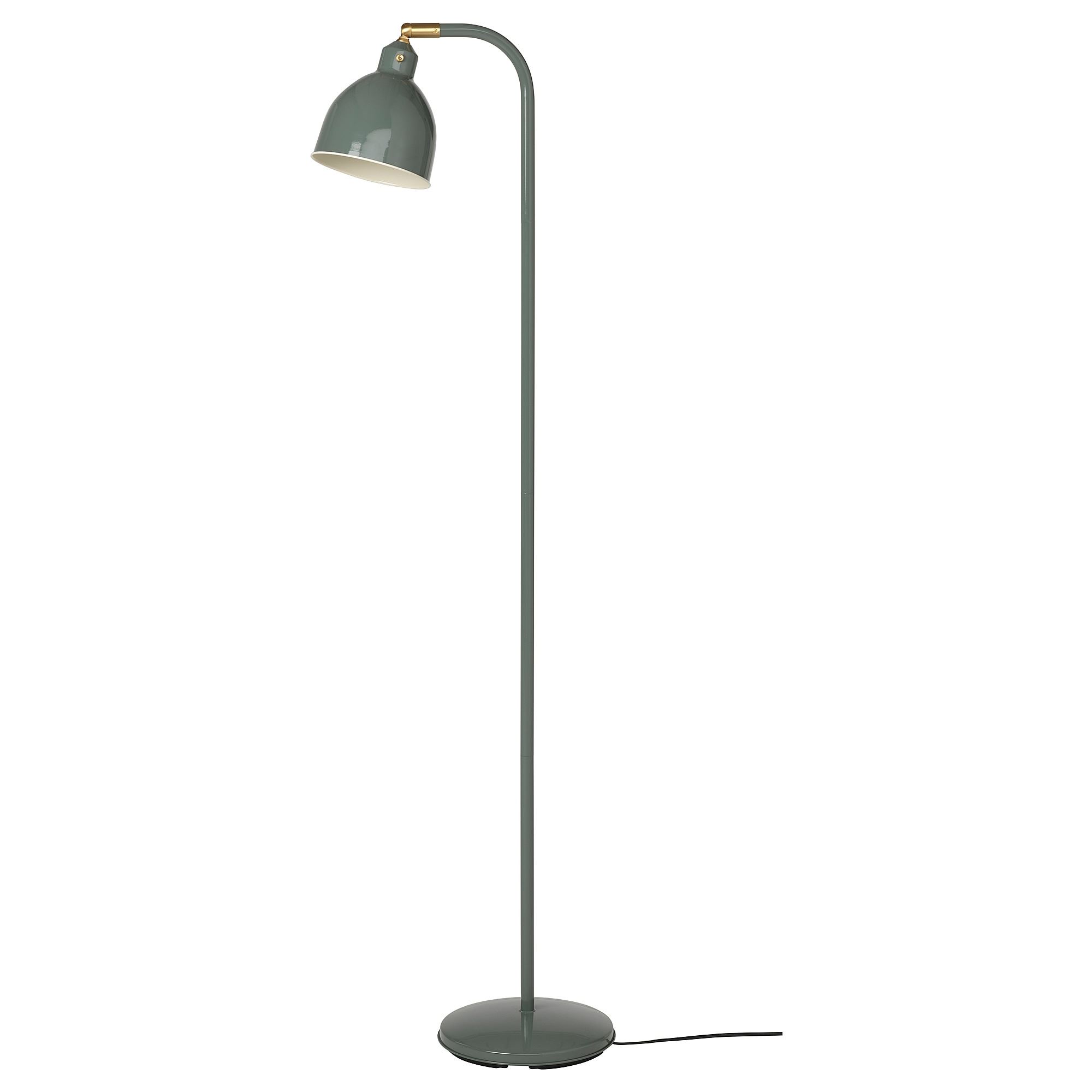 RÖDFLIK grey-green floor/reading lamp - 90563571 | IKEA