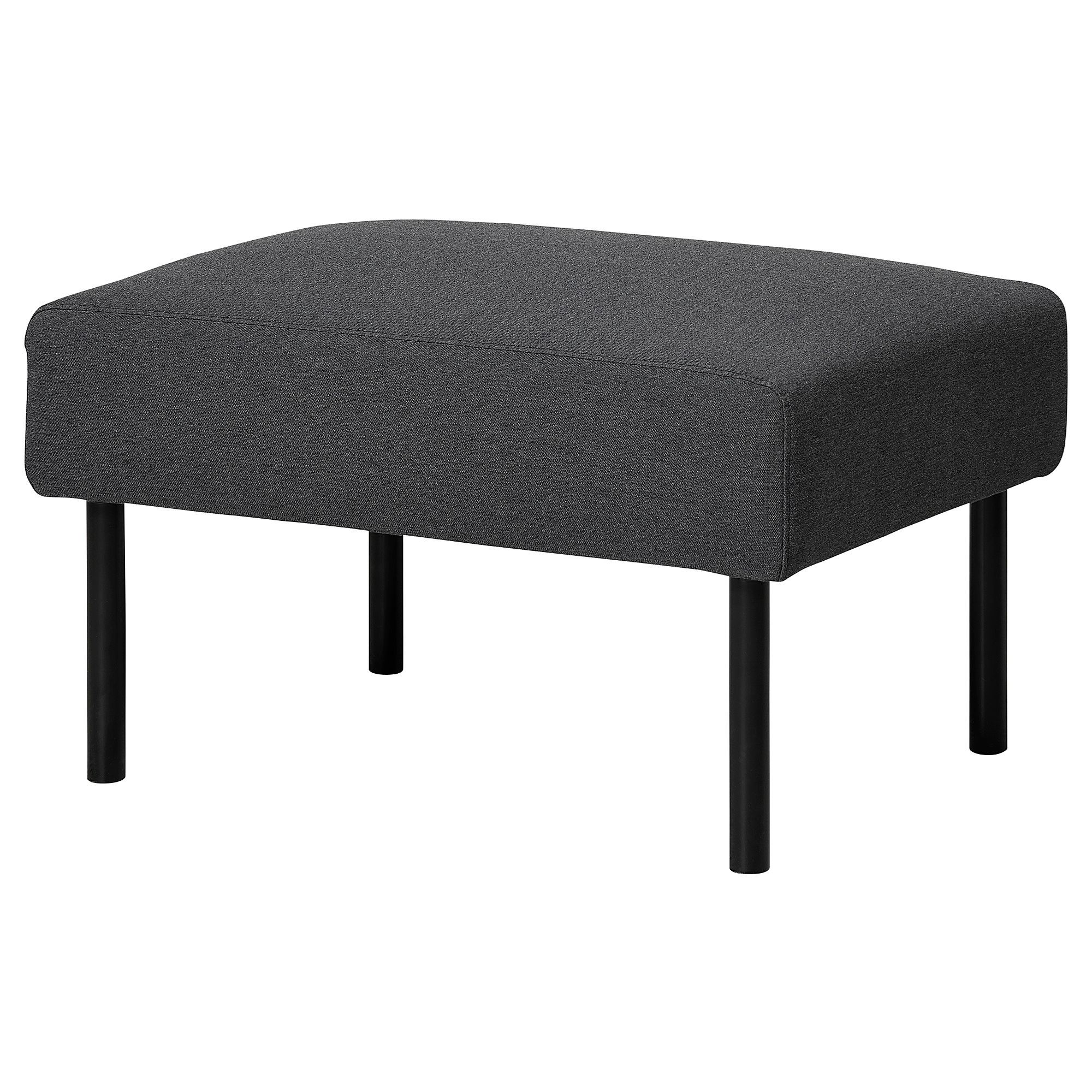 GLOSTAD knisa dark grey footstool - 20573286 | IKEA
