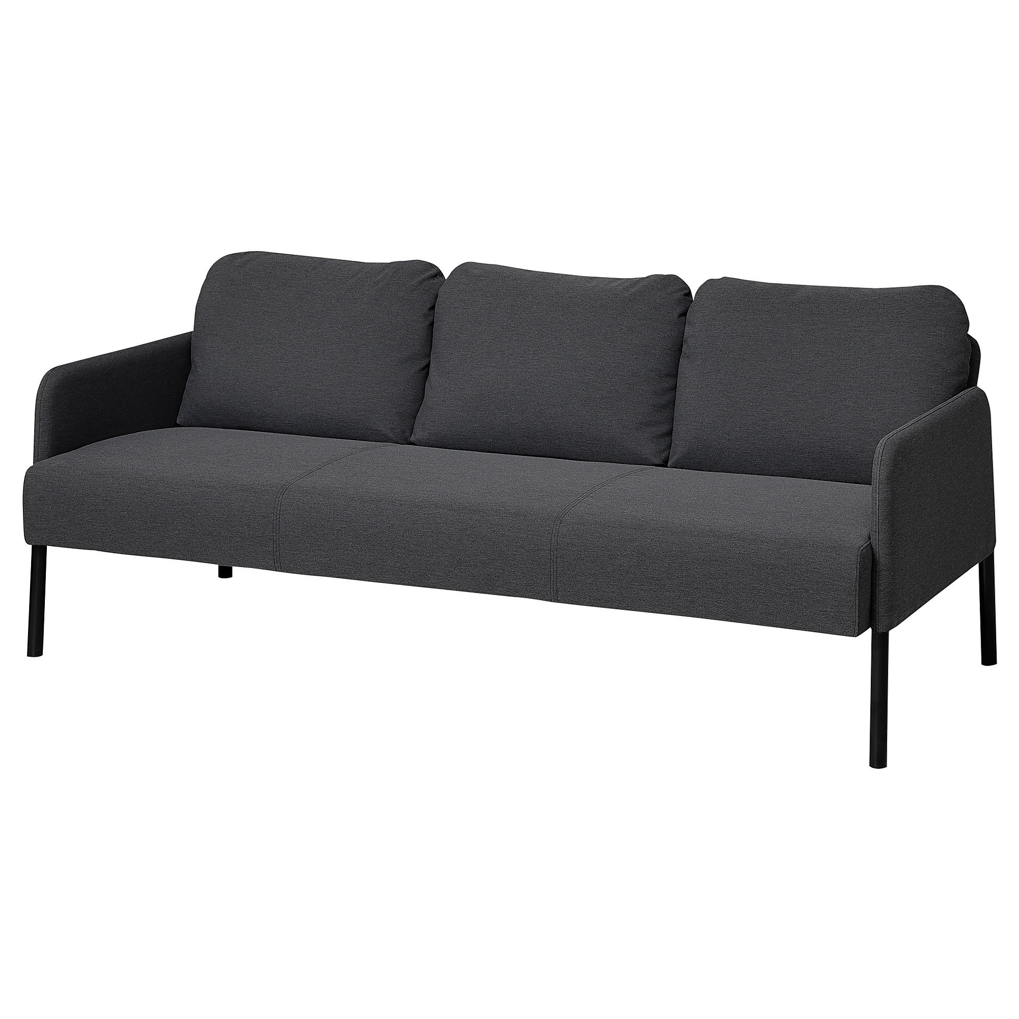 GLOSTAD knisa dark grey 3-seat sofa - 40573285 | IKEA GLOSTAD knisa dark grey 3-seat sofa - 40573285 | IKEA
