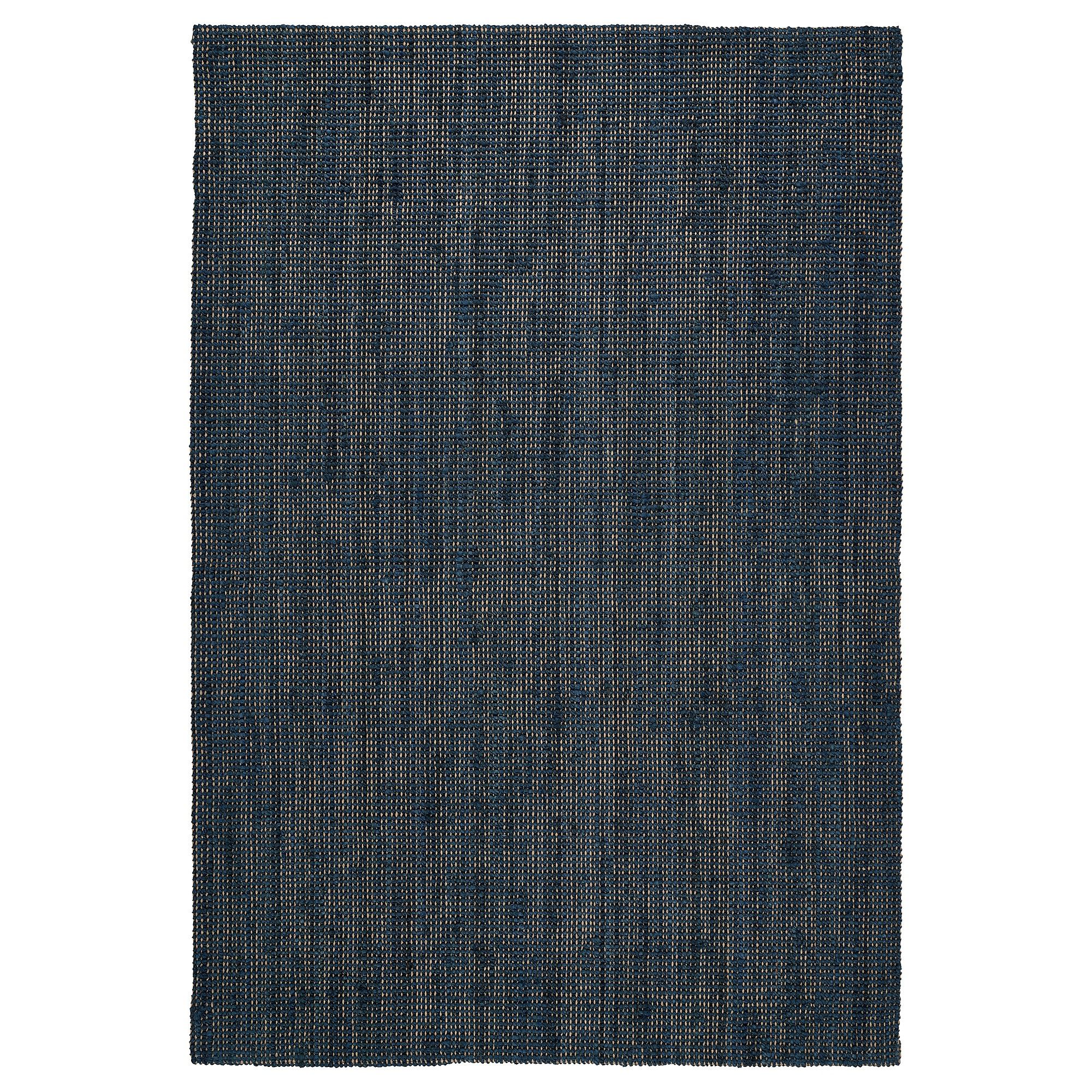 LANDBANA koyu mavi 160x230 cm jüt halı - 50560579 | IKEA