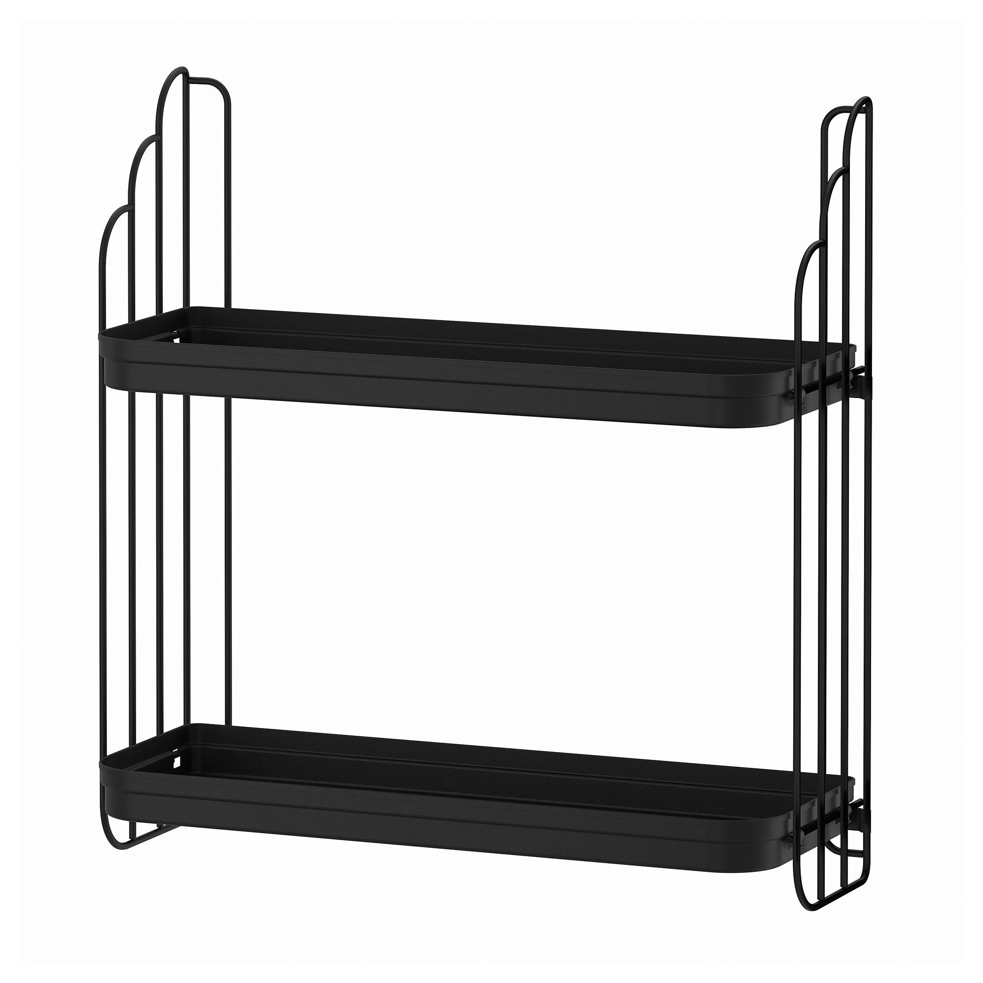 APOTEKARE black 50x52 cm wall shelf - 00550196 | IKEA