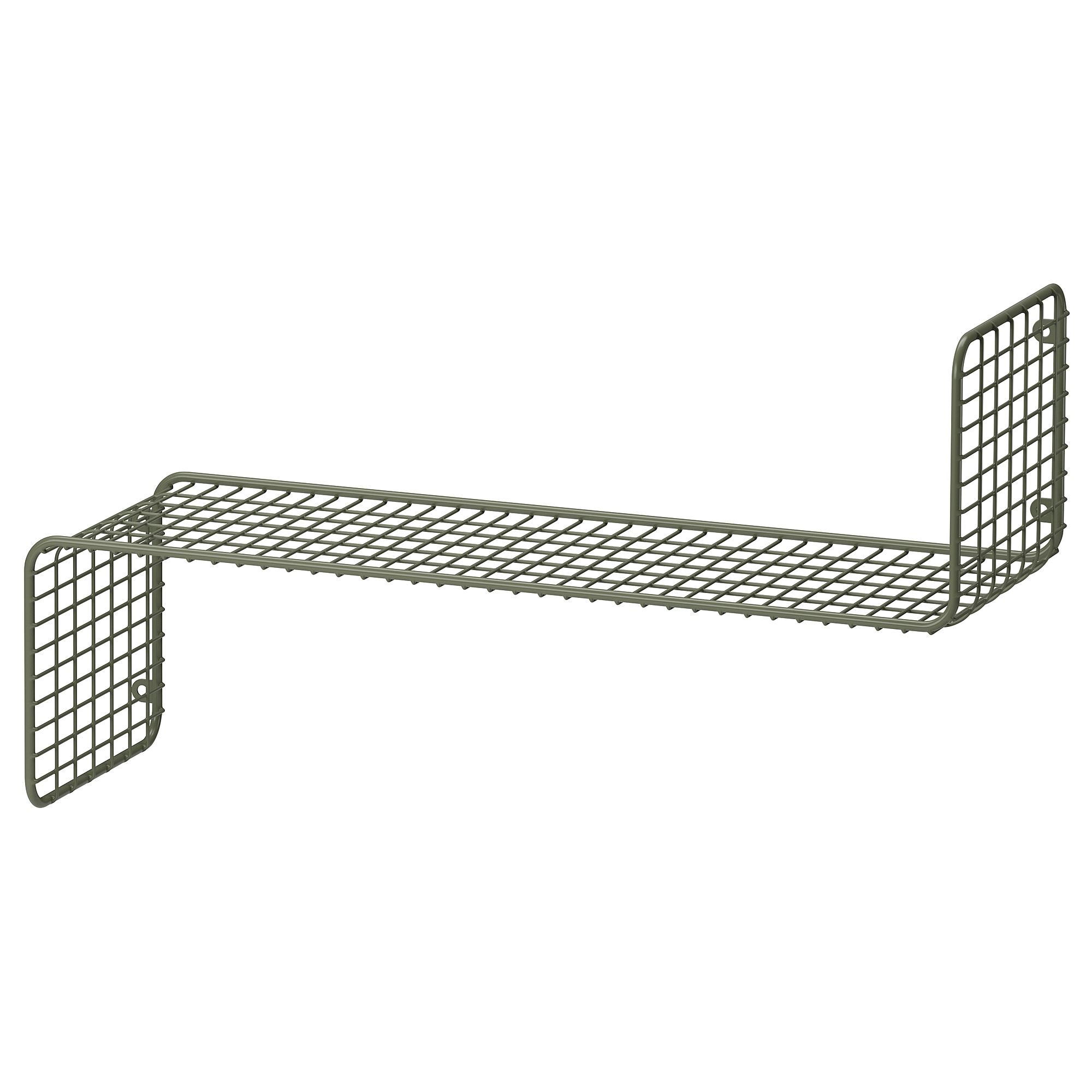 SVENSHULT grey-green 60x20 cm wall shelf - 90557259 | IKEA