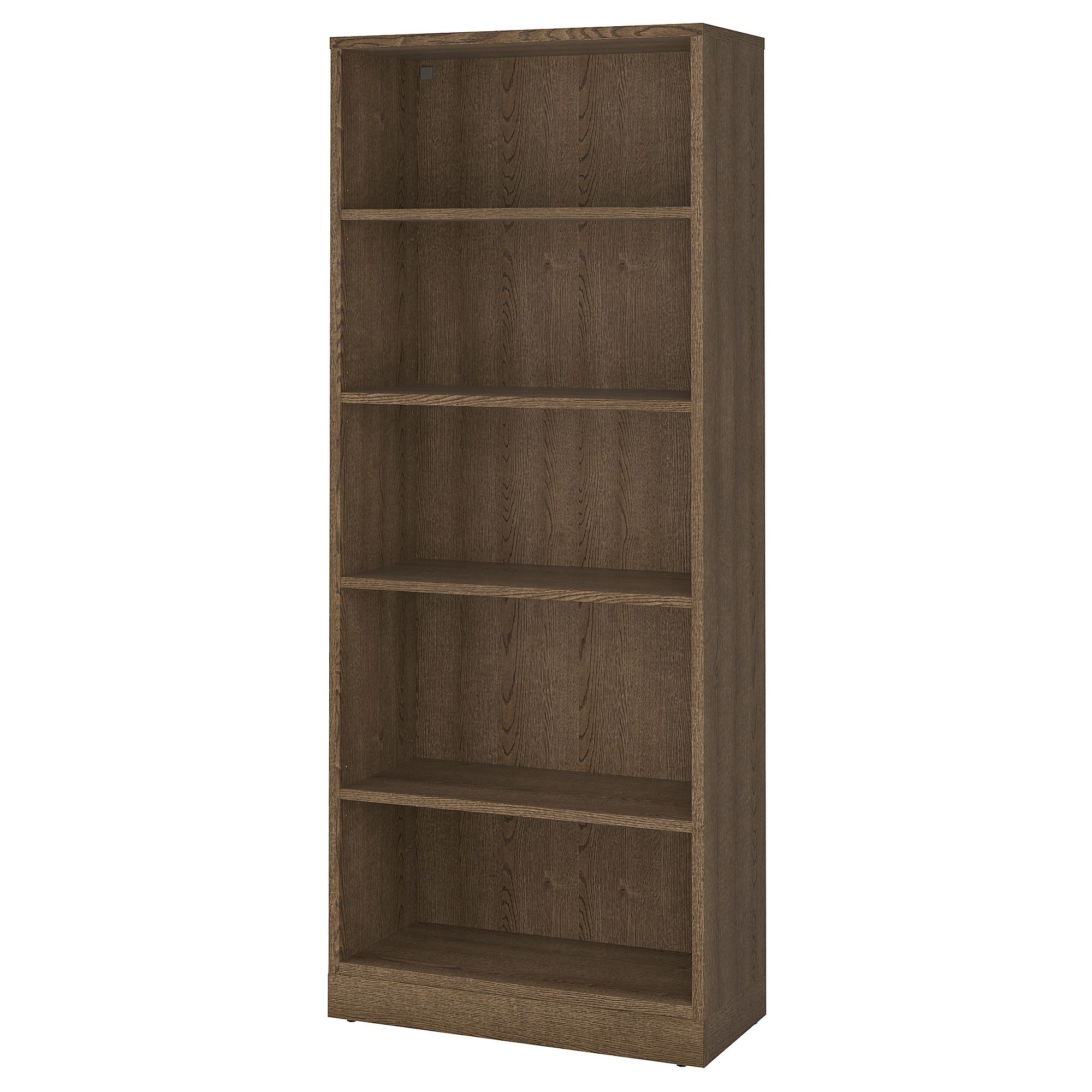 TONSTAD oak veneer-brown 82x37x201 cm bookcase - 30528458 | IKEA