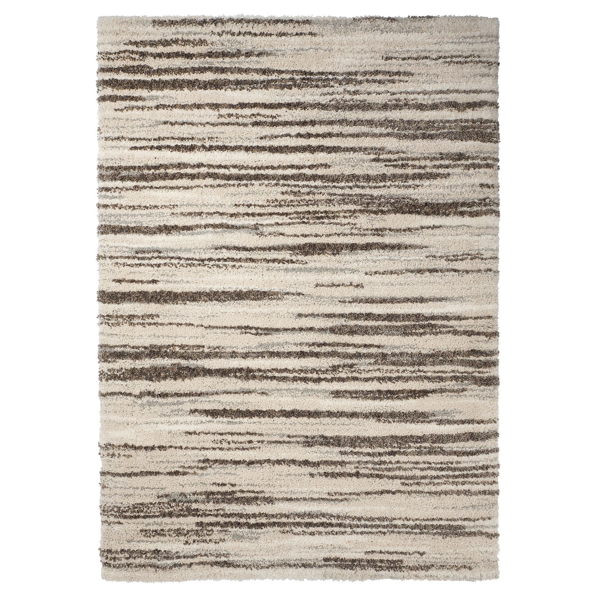 RAKSTRACKA grey-off/white 200x300 cm large rug - 50582604 | IKEA