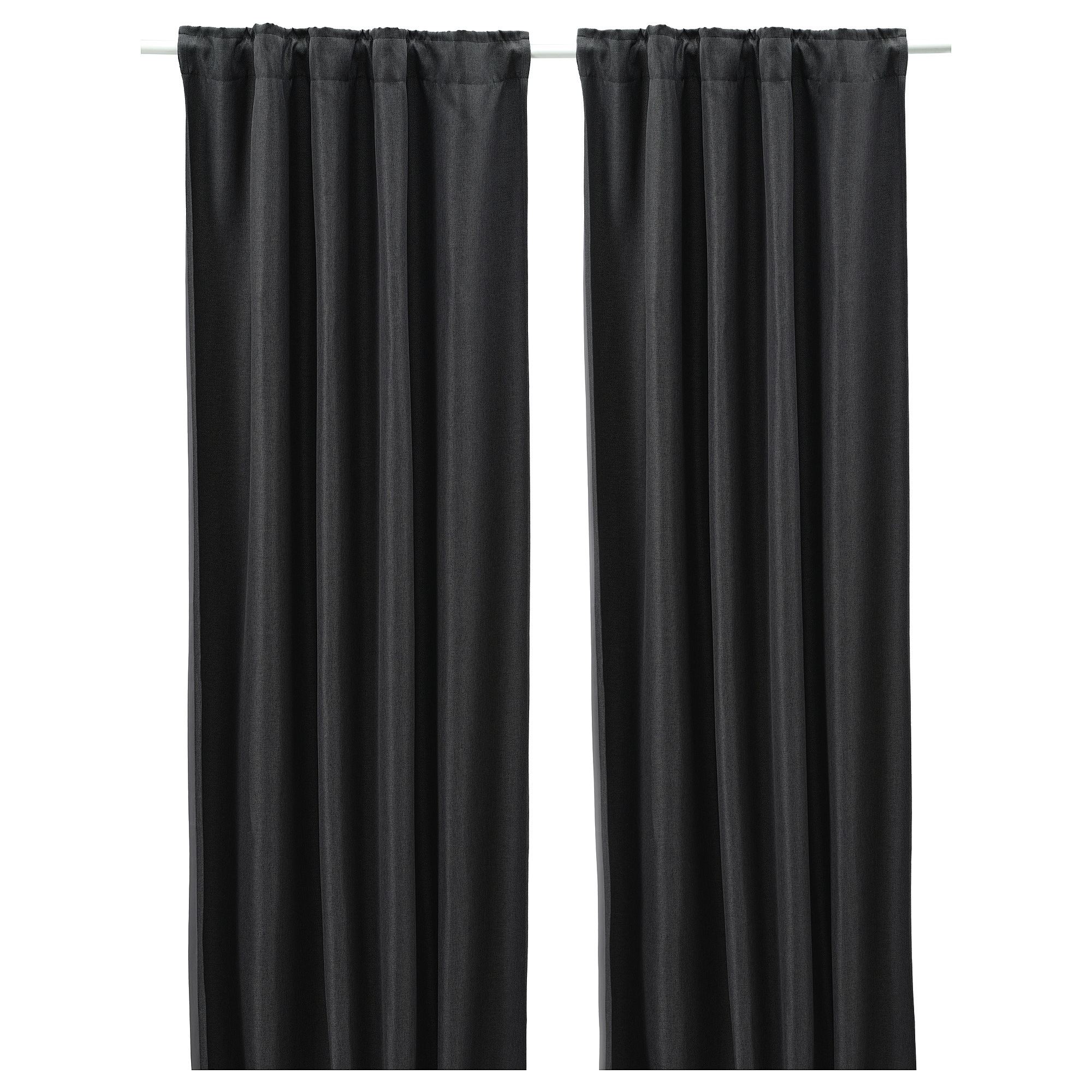 ANNAKAJSA anthracite 145x300 cm blackout curtain, 1 pair