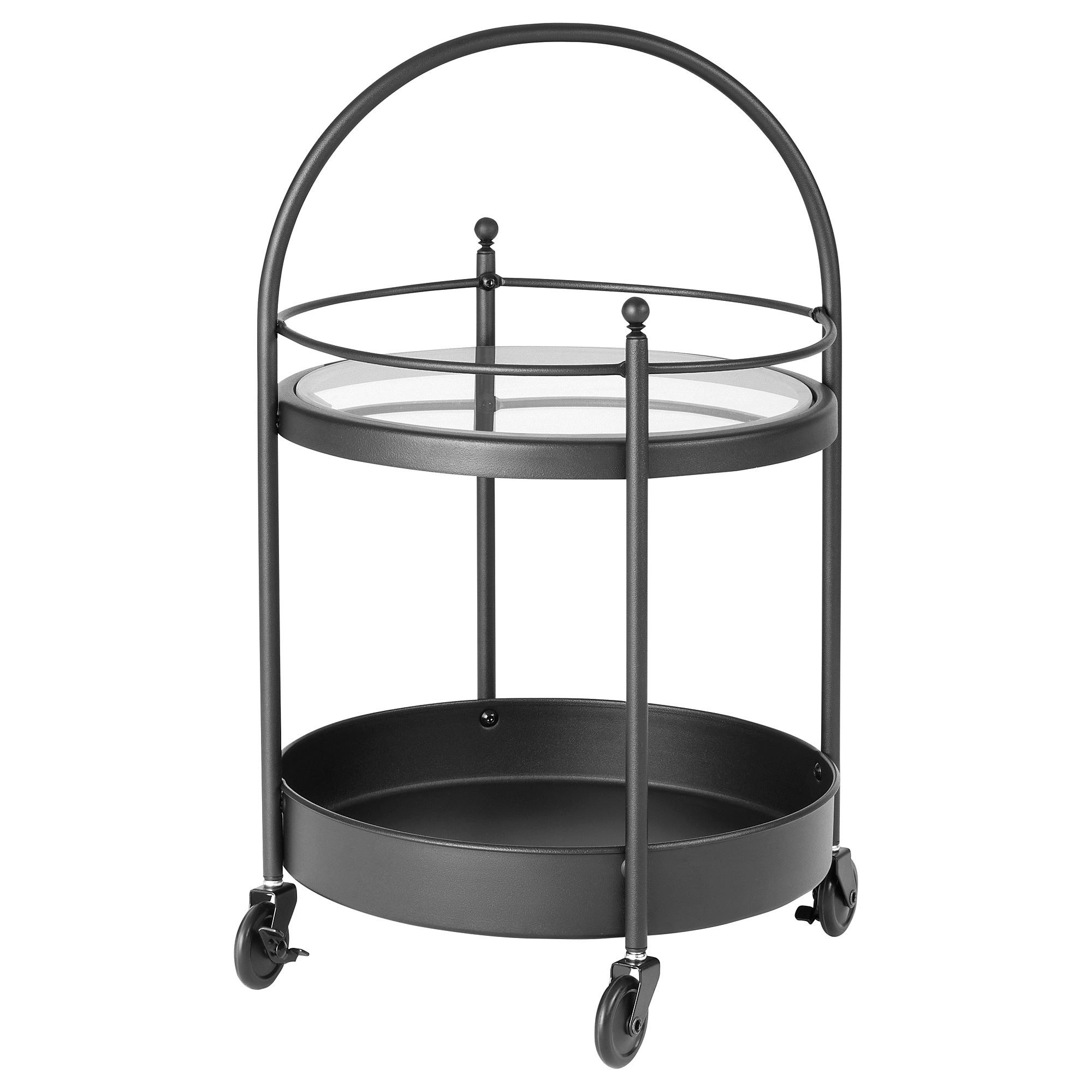 FRÖSJÖN black 55x35 cm bathroom trolley - 40574906 | IKEA