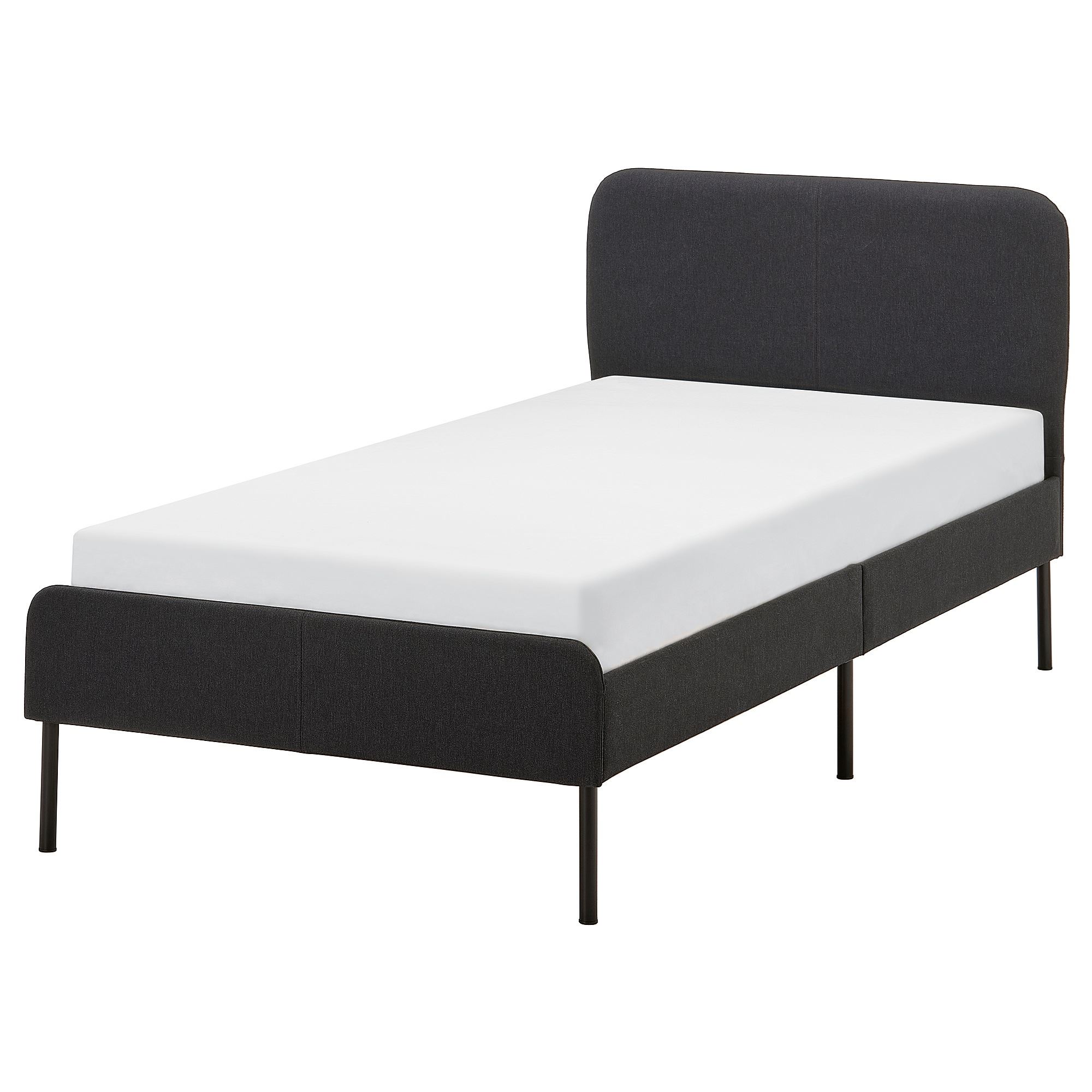 SLATTUM vissle dark grey 90x200 cm single bed - 80571251 | IKEA