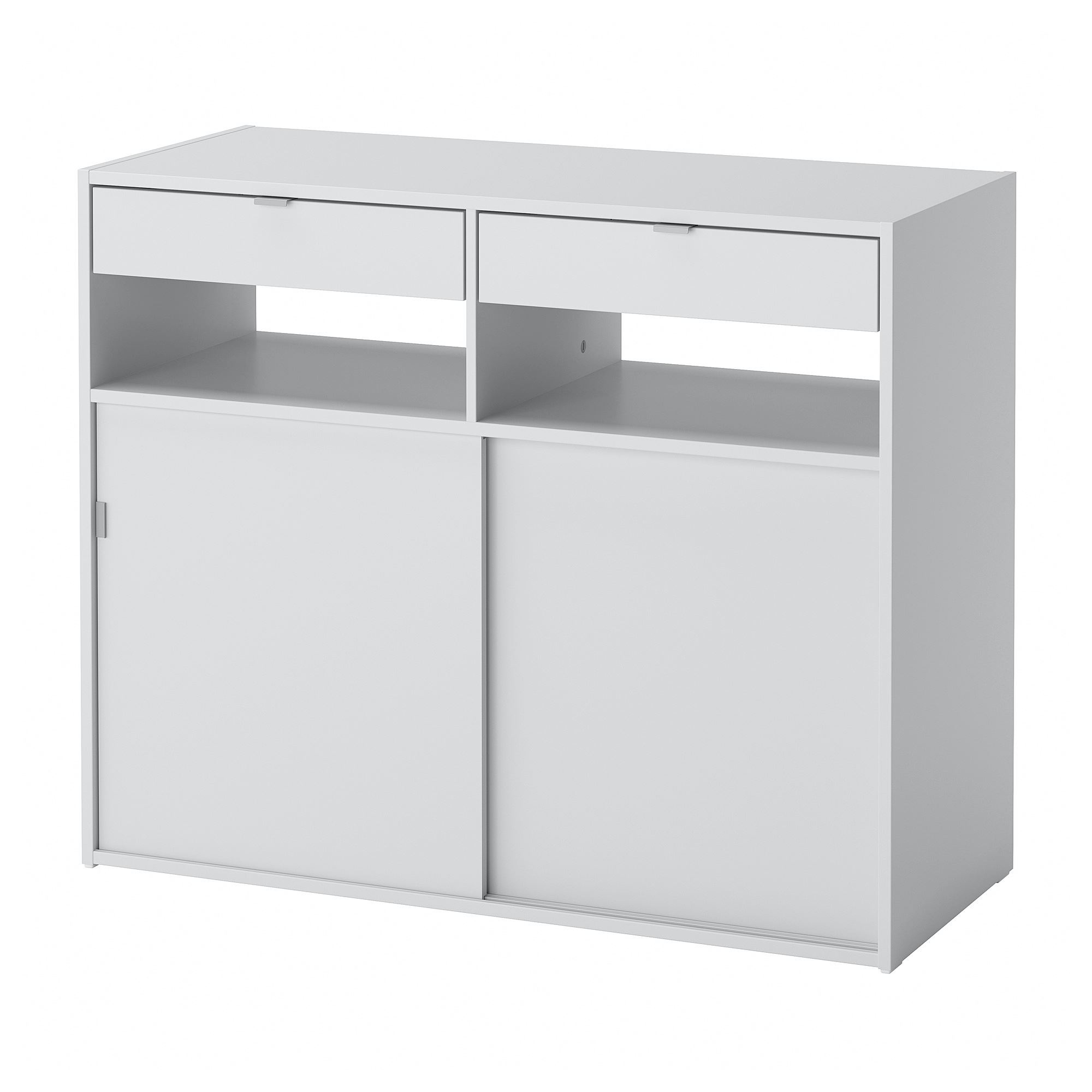 SPIKSMED light grey 97x40x79 cm sliding door-cabinet - 80565518 | IKEA