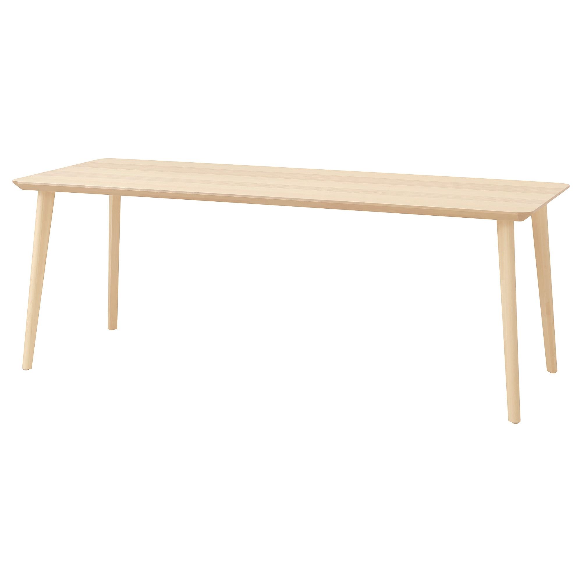 LISABO ash veneer 200x78 cm dining table - 10563773 | IKEA