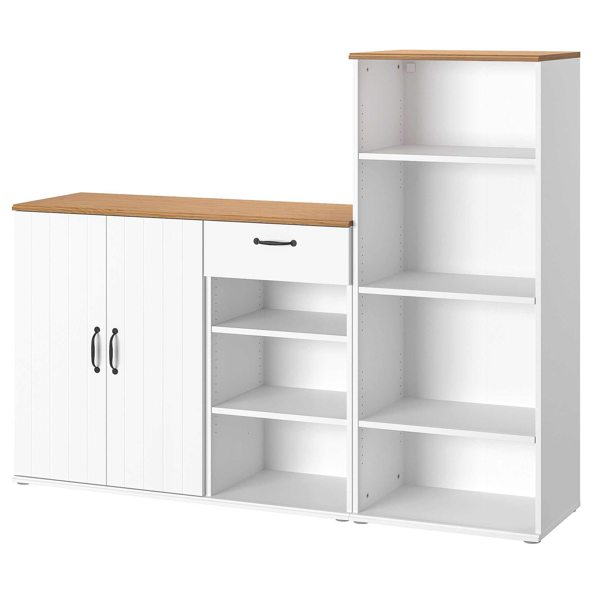 SKRUVBY white 180x140 cm storage combination - 49561339 | IKEA