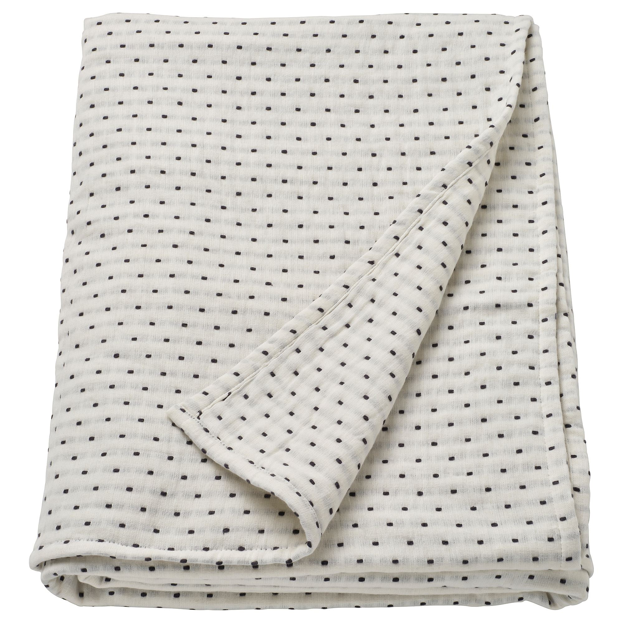 JAKOBSLILJA off white 150x250 cm bedspread/blanket - 20587071 | IKEA