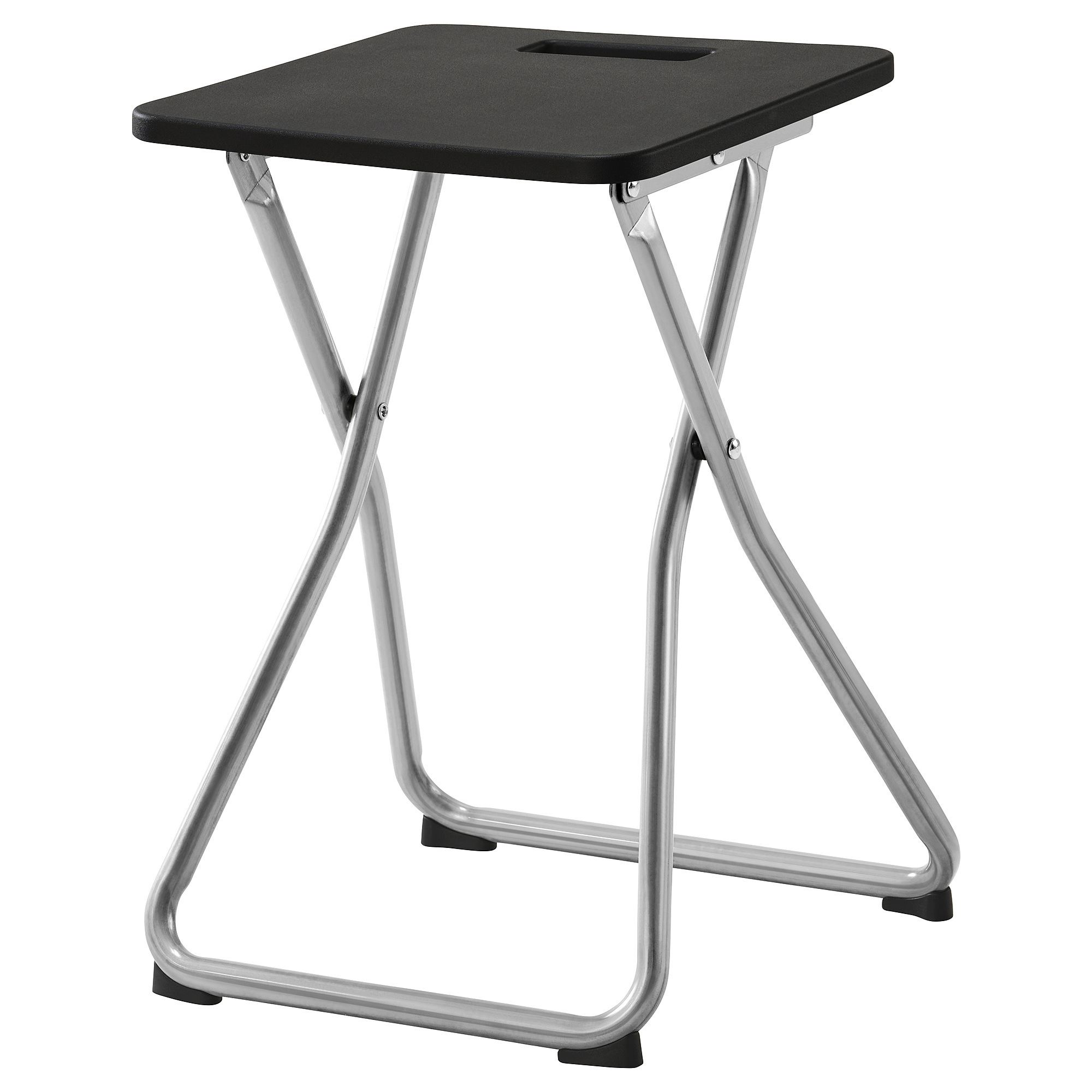 GUNDE black folding stool - 40570404 | IKEA