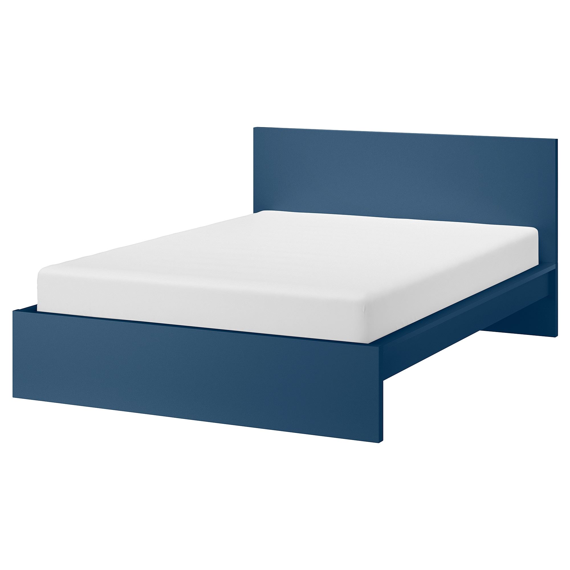 MALM/LINDBADEN blue 140x200 cm double bed - 59559977 | IKEA