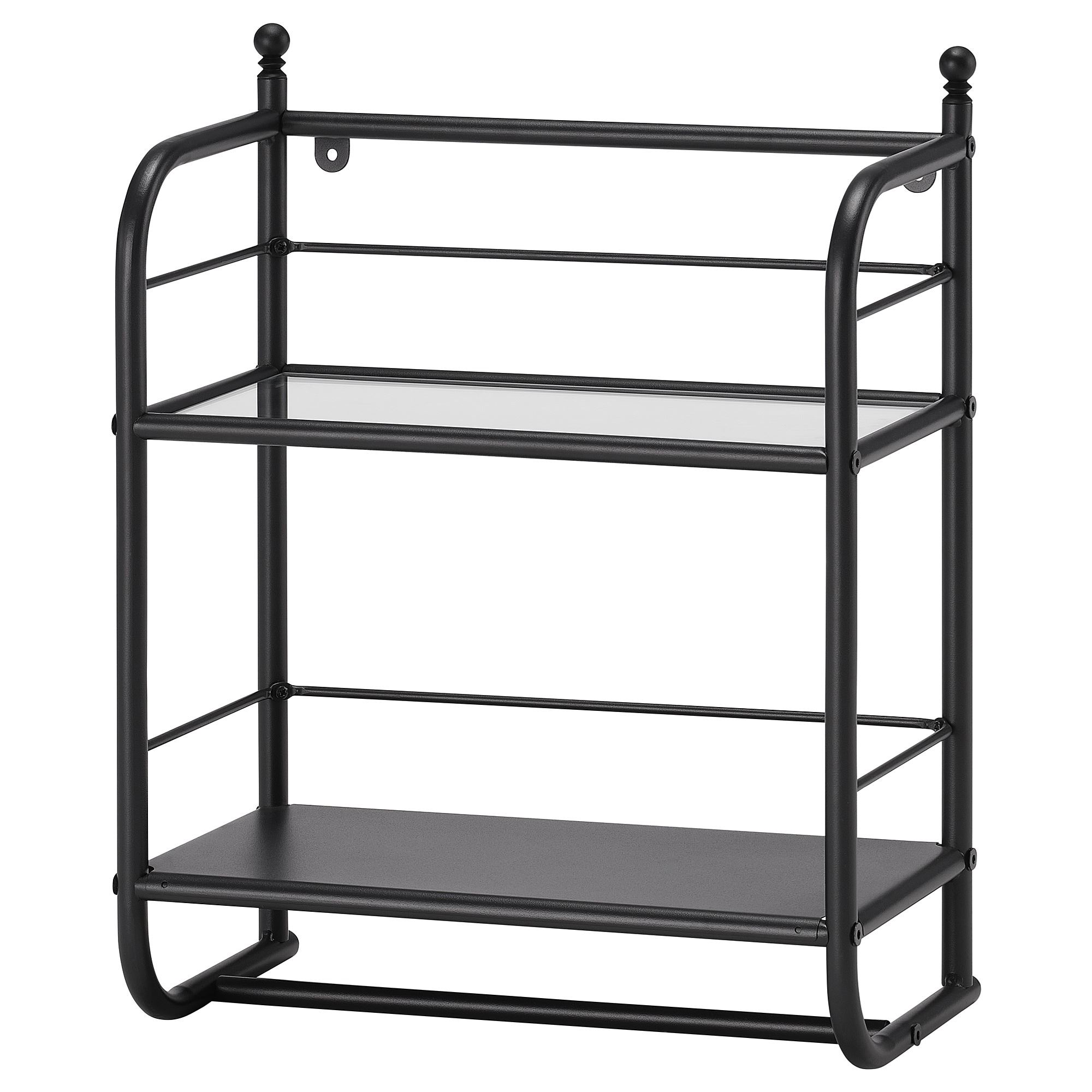 FRÖSJÖN siyah 40x51 cm duvar rafı - 90574904 | IKEA