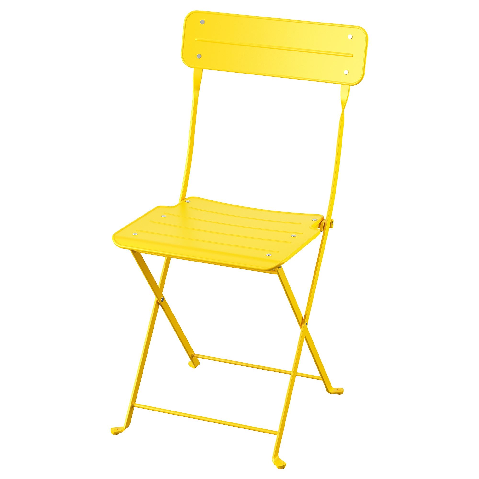 SUNDSÖ high-gloss yellow foldable chair - 90575890 | IKEA