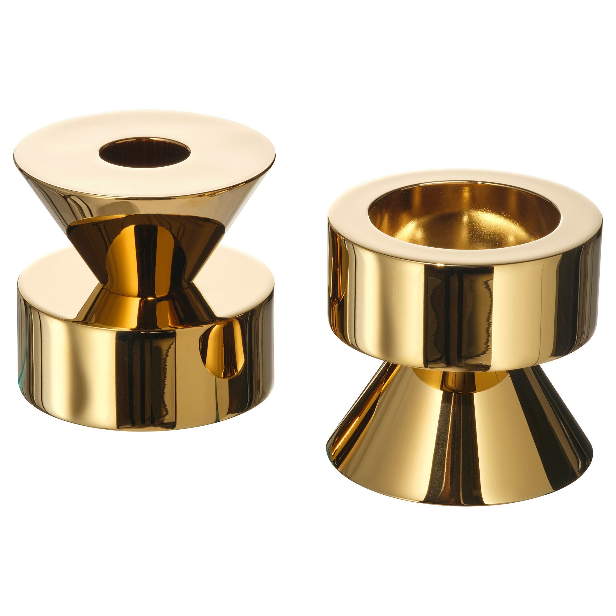 STOCKHOLM 2025 brass colour 6 cm candlestick/tealight holder