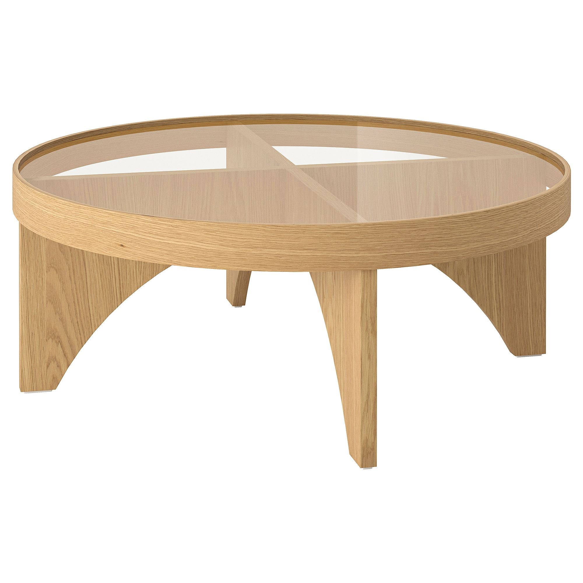 STOCKHOLM 2025 oak veneer-glass coffee table - 20586552 | IKEA