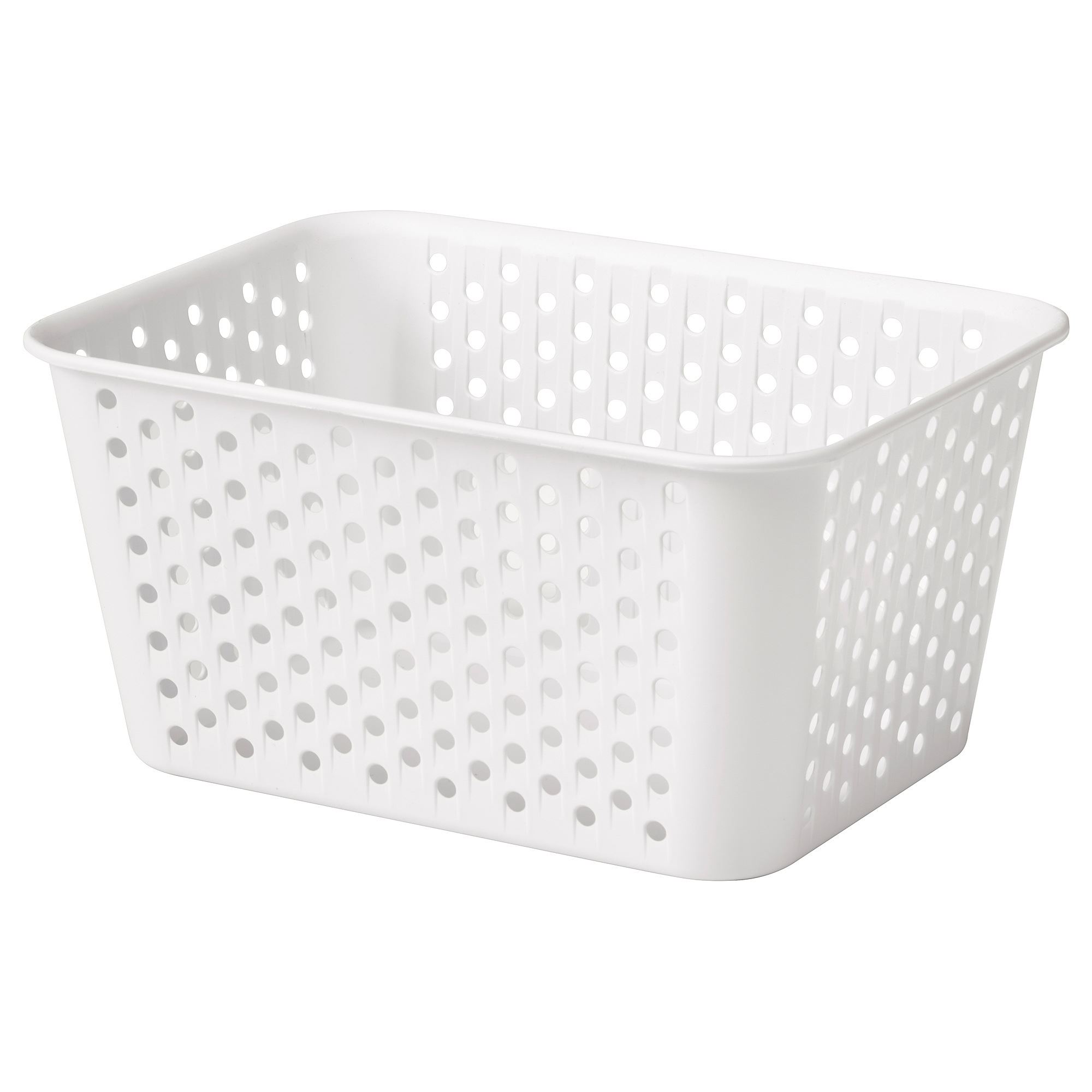 PLOGSVANG white 15x20x10 cm basket - 20593454 | IKEA