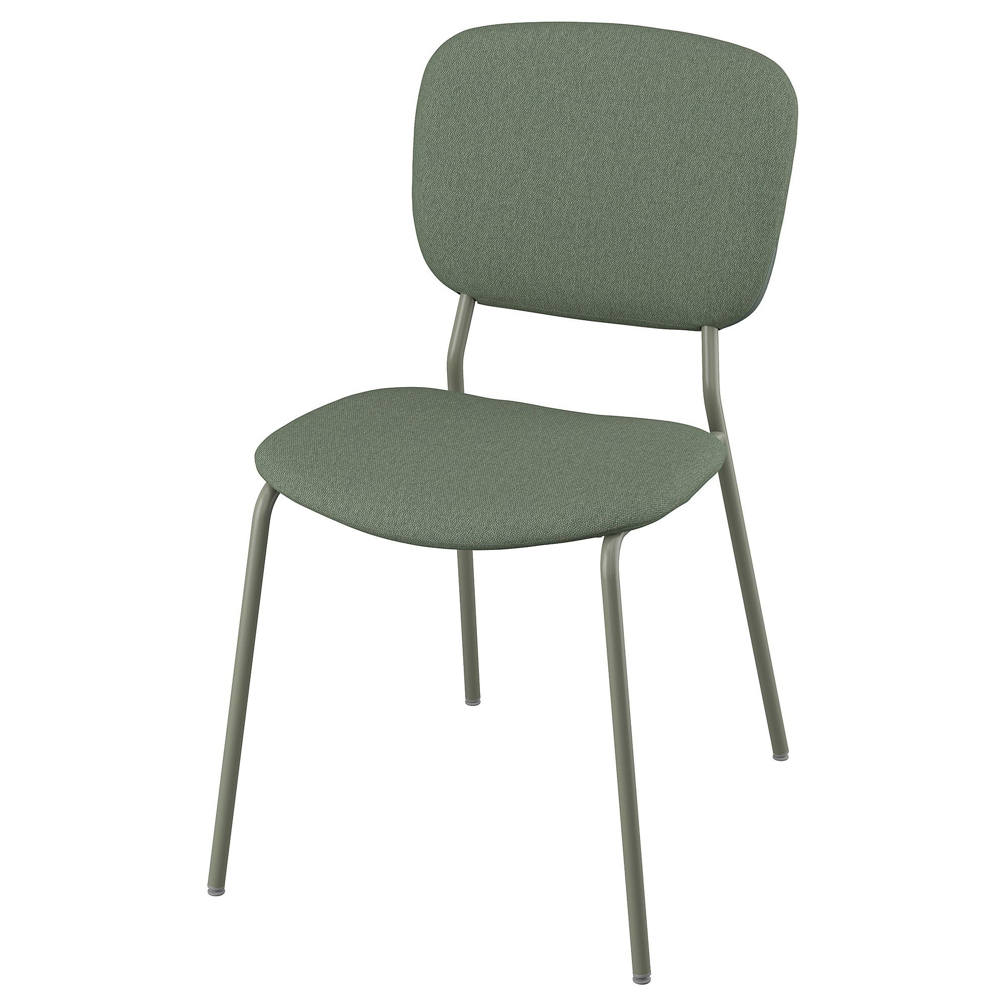 VIHALS green-tibbleby grey green upholstered chair - 80592767 | IKEA