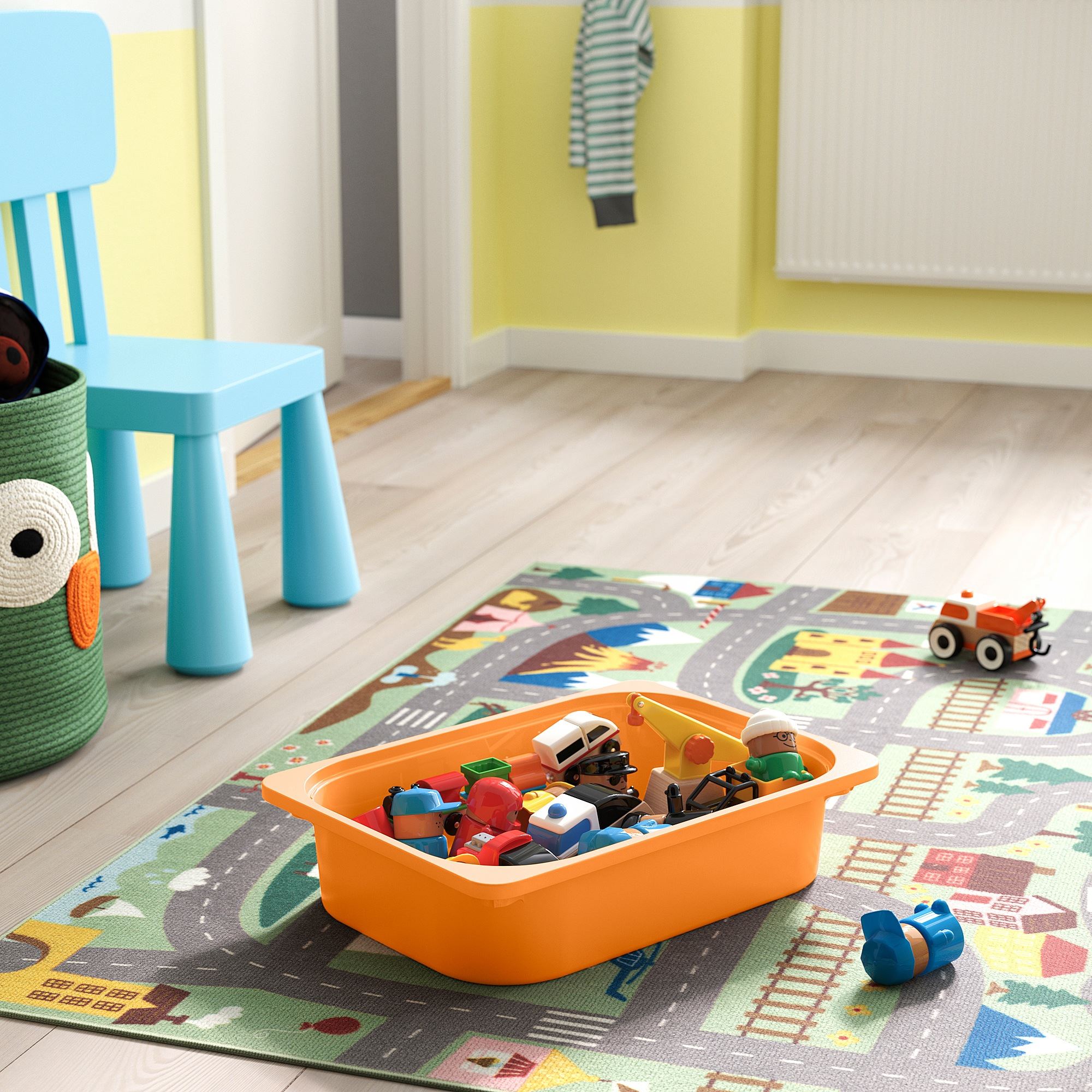 TROFAST whitelight orange 46x30x94 cm storageunit 59606691 IKEA